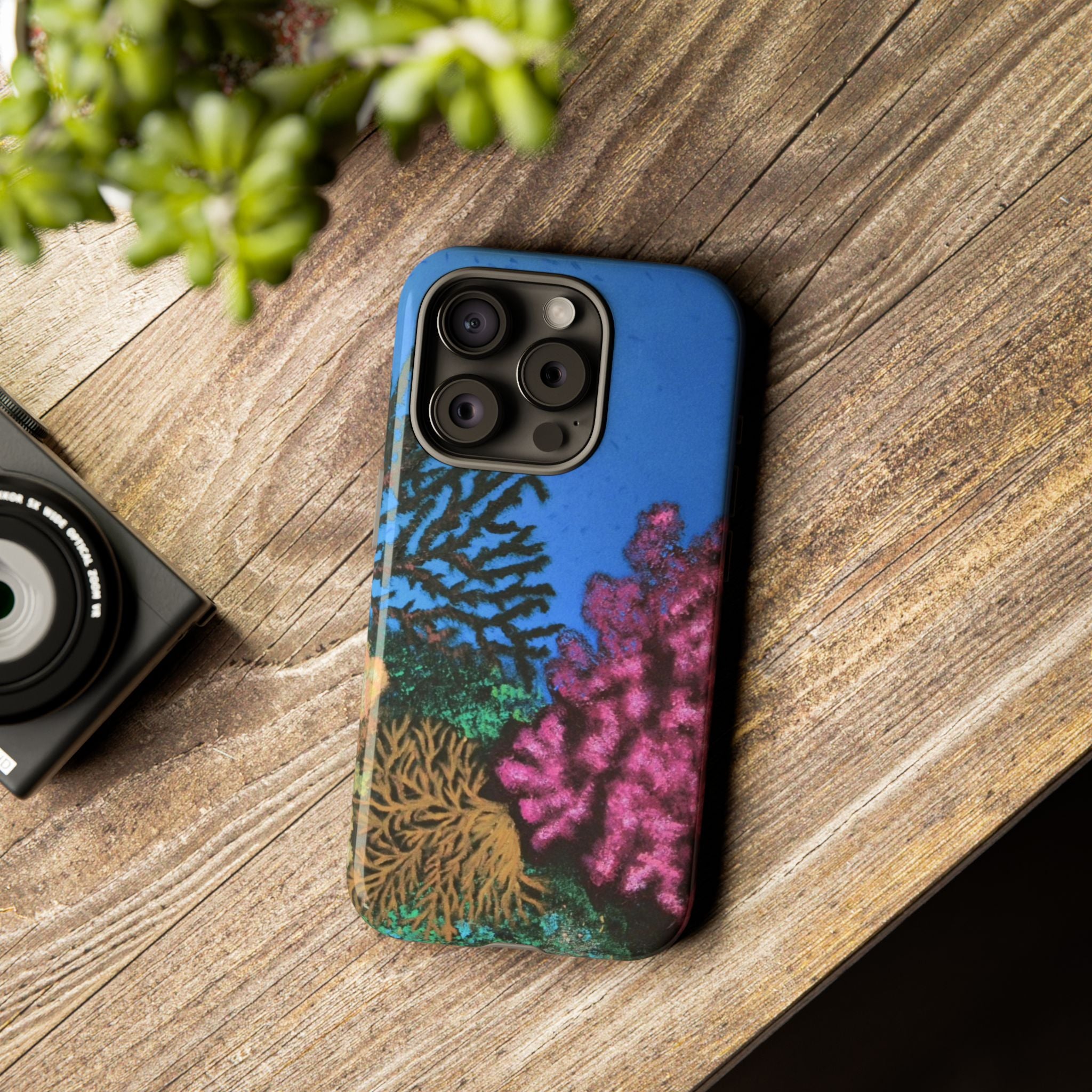 Coral Reef Tough Phone Case — Underwater Ocean Art iPhone Protector