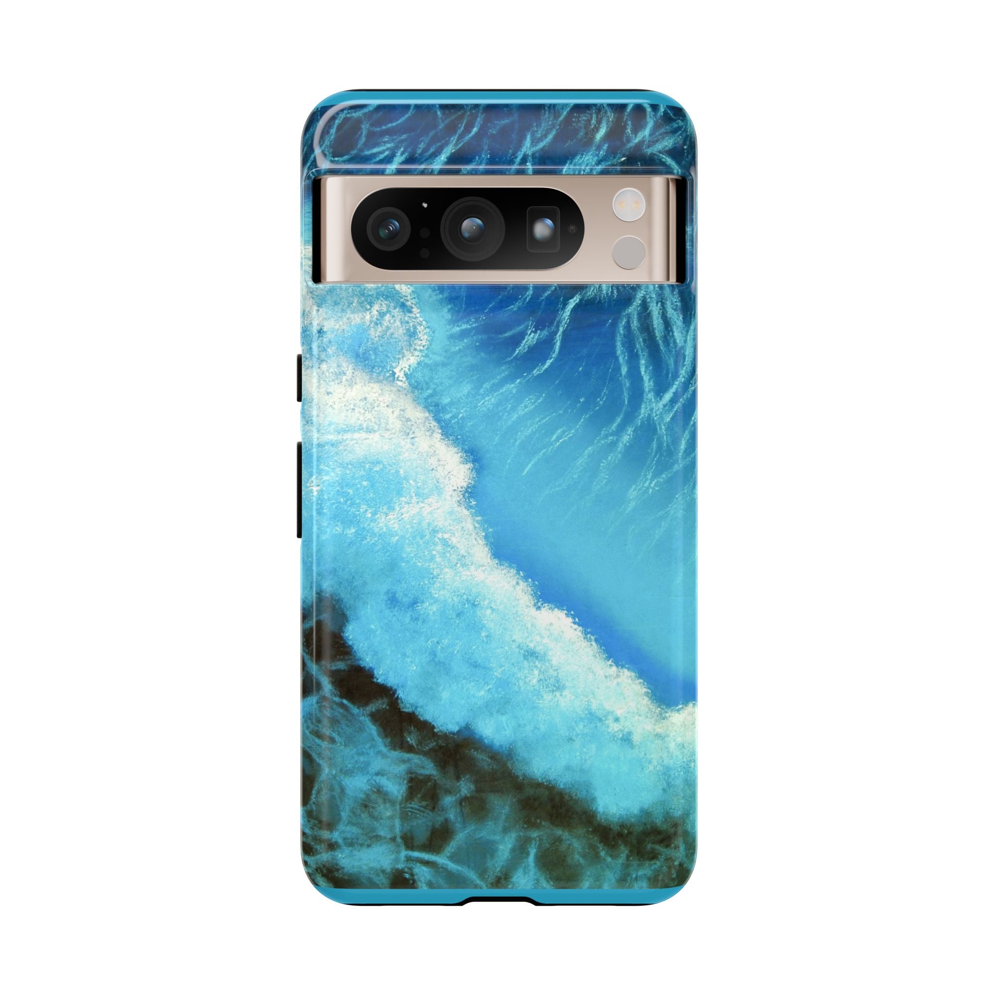 Ocean Wave Tough Phone Case — Blue Sea Water Protective Cover