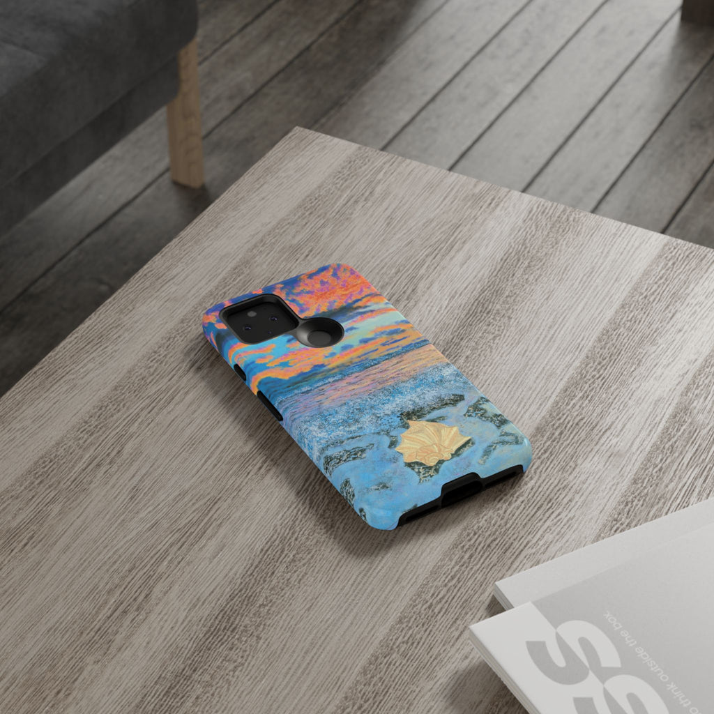 Beach Sunset Phone Case — Tropical Ocean Waves Protective iPhone Cover