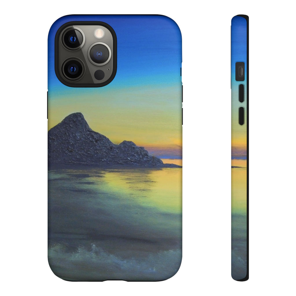 Sunset Cove Phone Case — Durable Protective Tough Case with Tranquil Beach Landscape