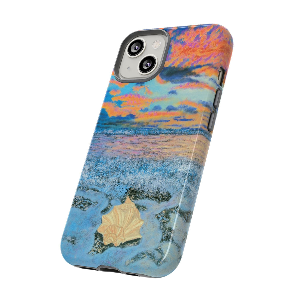 Beach Sunset Phone Case — Tropical Ocean Waves Protective iPhone Cover