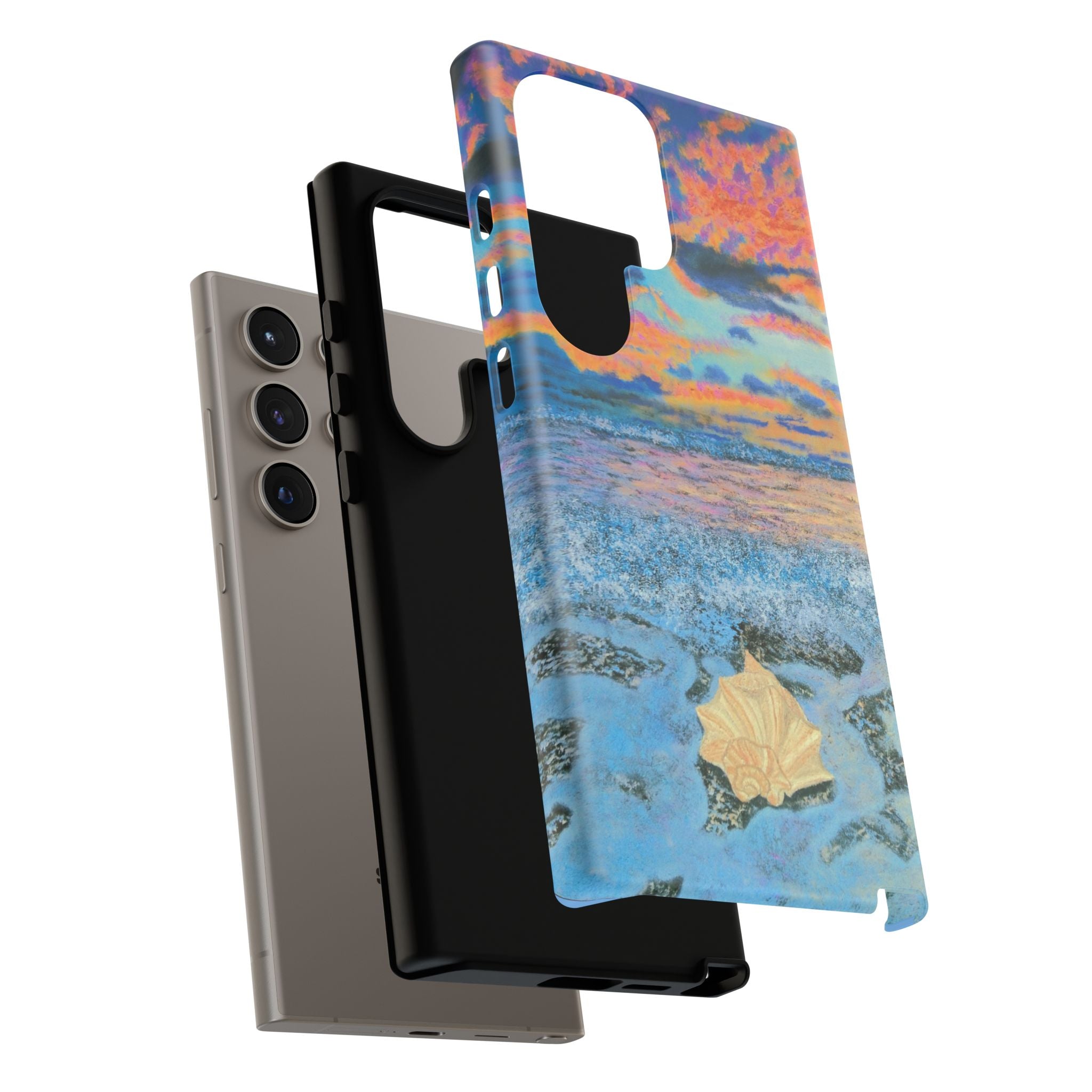 Beach Sunset Phone Case — Tropical Ocean Waves Protective iPhone Cover