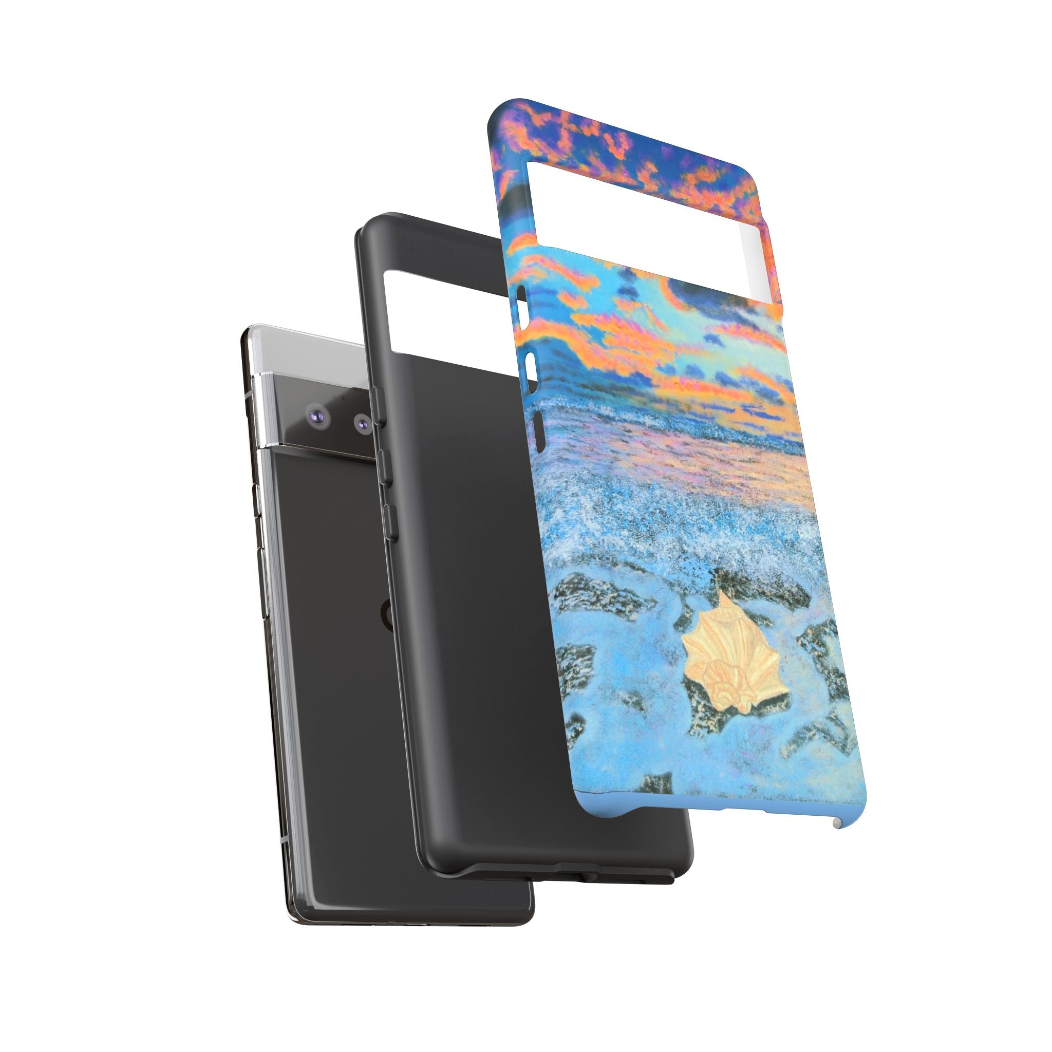 Beach Sunset Phone Case — Tropical Ocean Waves Protective iPhone Cover