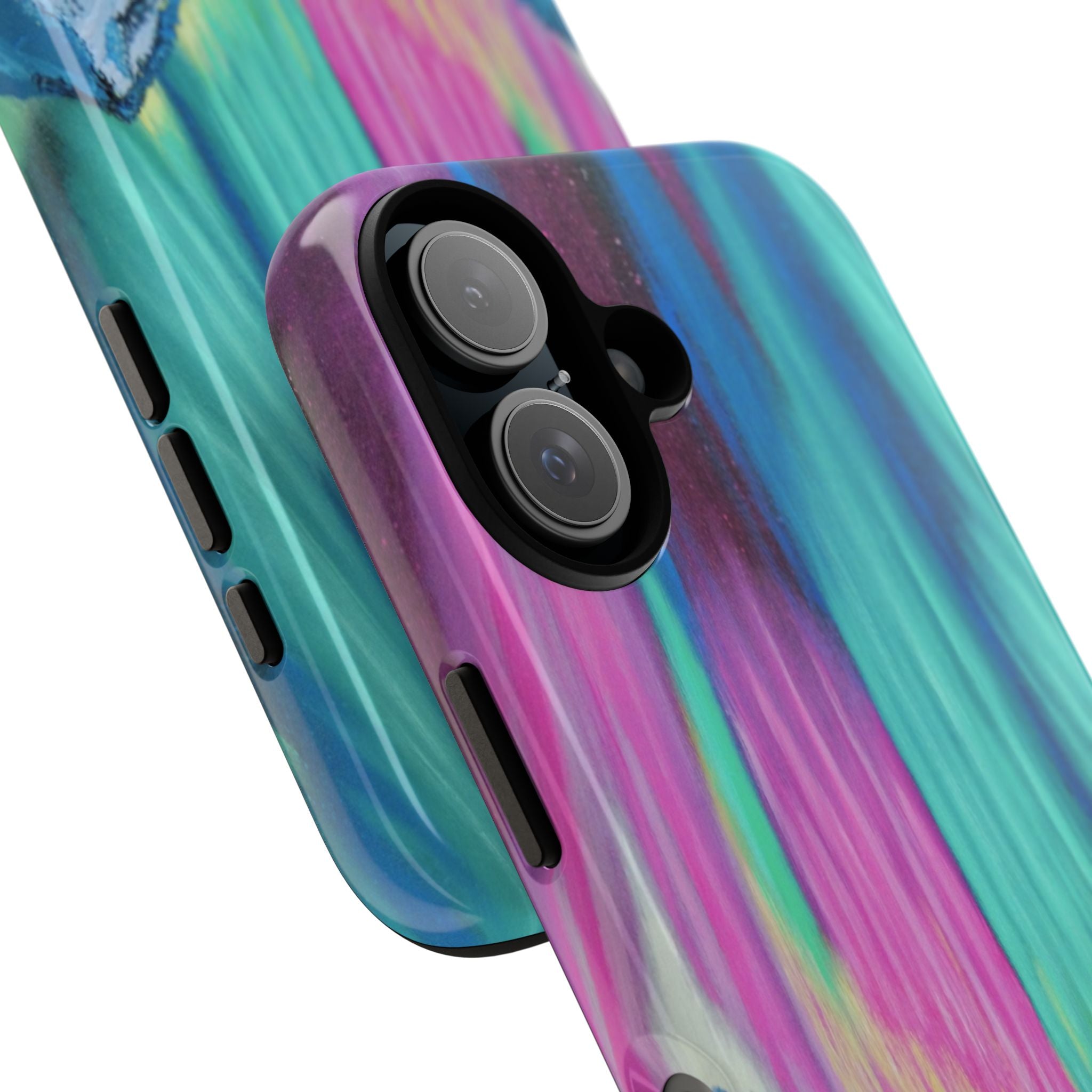 Aurora Mountain Tough Phone Case — Northern Lights Protective iPhone Cover