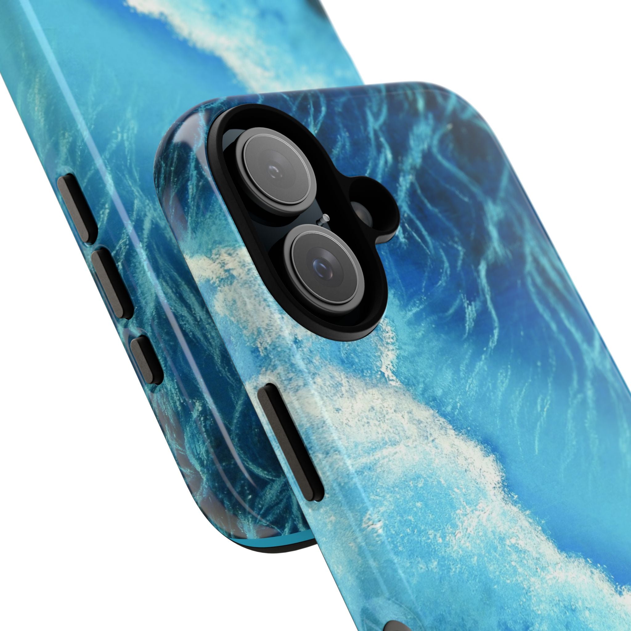 Ocean Wave Tough Phone Case — Blue Sea Water Protective Cover