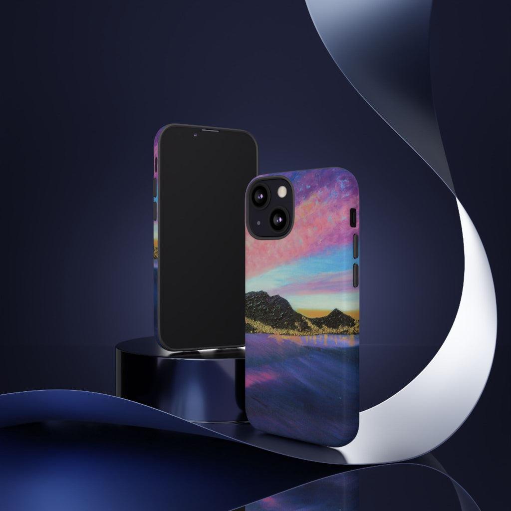 Sunset Mountain Landscape Phone Case — Colorful Sky Tough Case