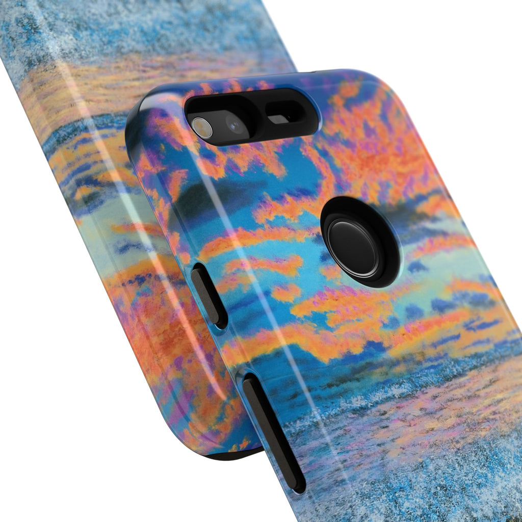 Beach Sunset Phone Case — Tropical Ocean Waves Protective iPhone Cover