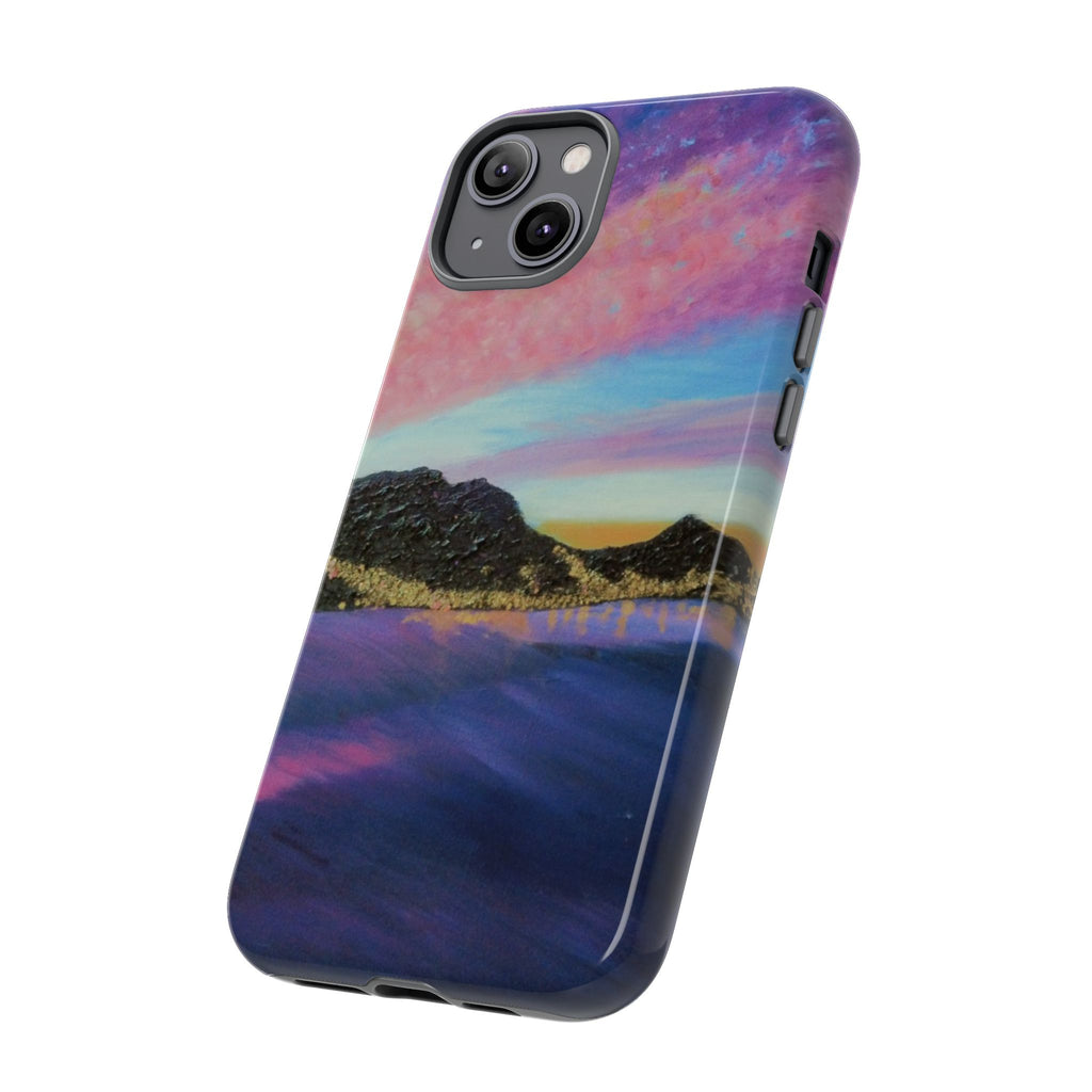 Sunset Mountain Landscape Phone Case — Colorful Sky Tough Case