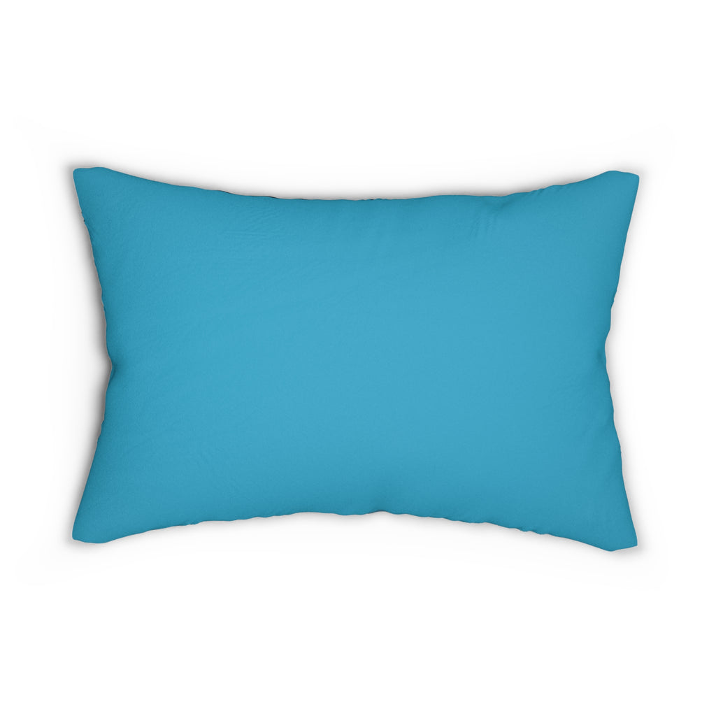 Ocean Wave Blue Lumbar Pillow
