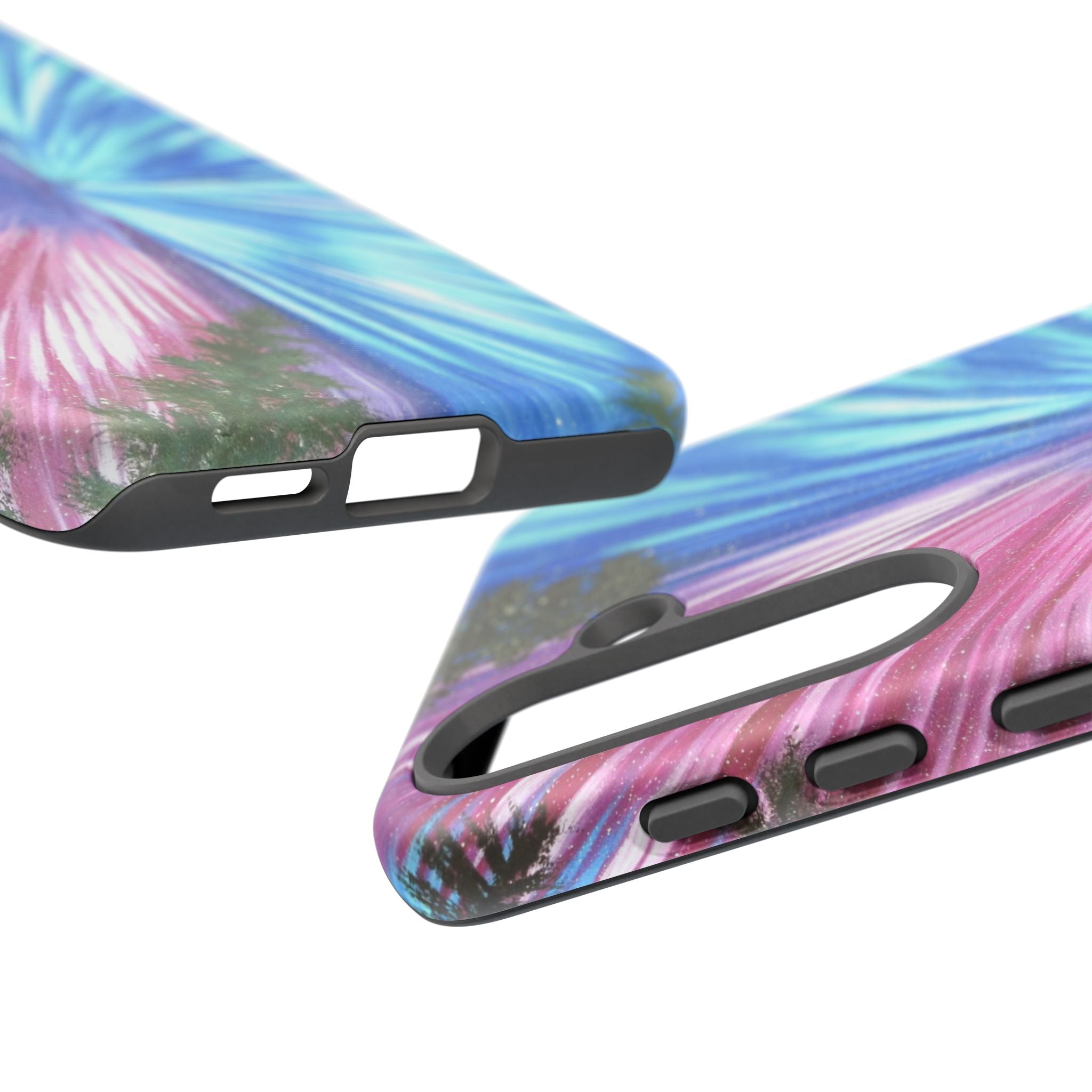 Phone Case — Pink & Blue Burst Tough Protective Case