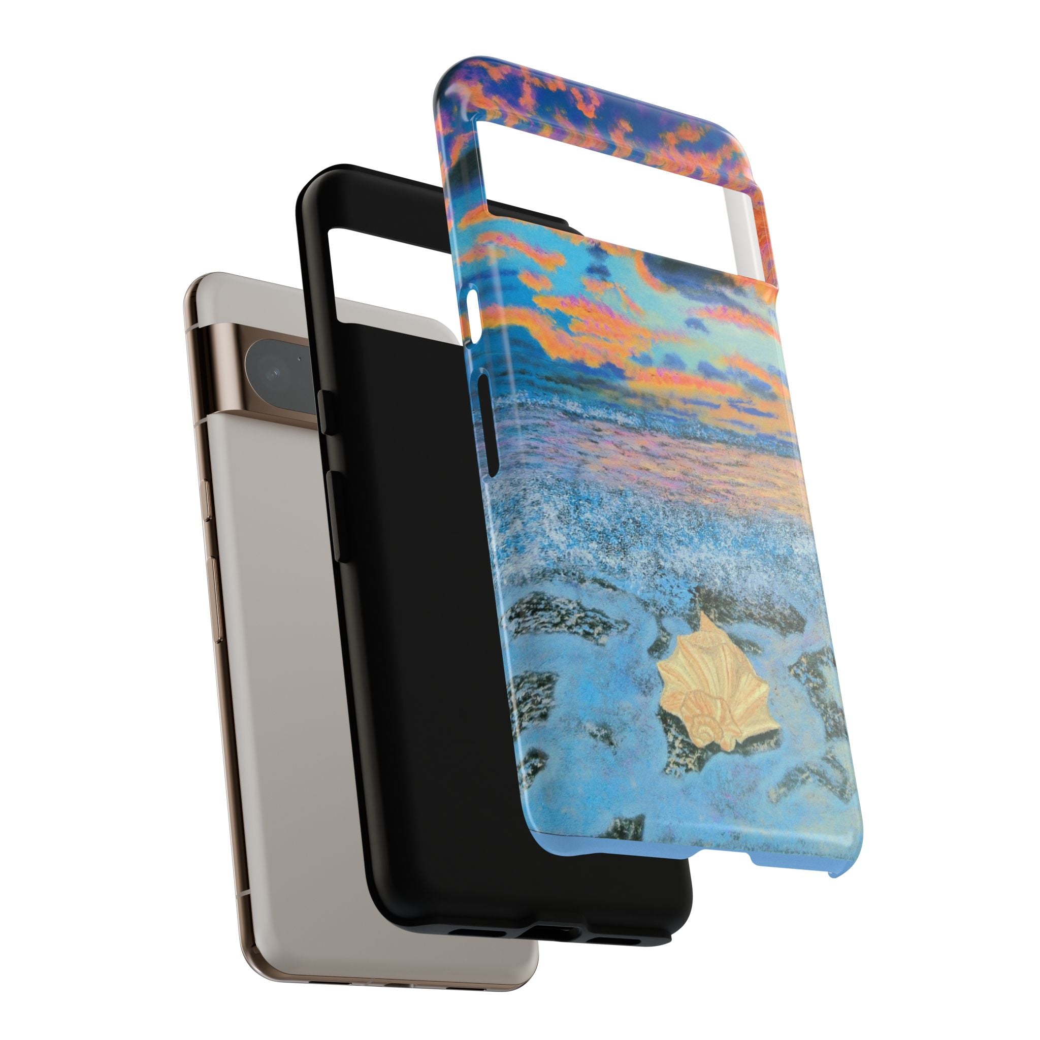 Beach Sunset Phone Case — Tropical Ocean Waves Protective iPhone Cover