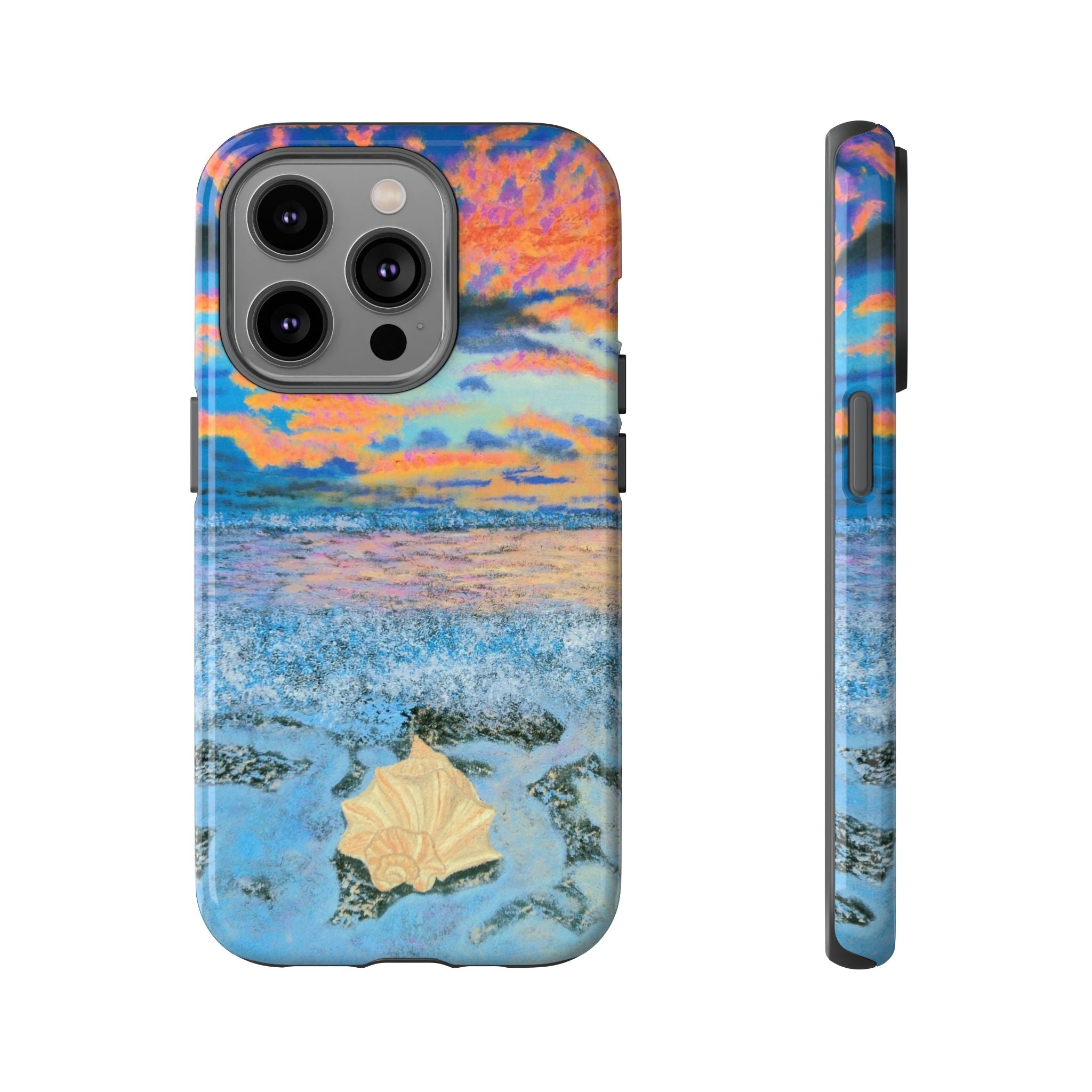 Beach Sunset Phone Case — Tropical Ocean Waves Protective iPhone Cover