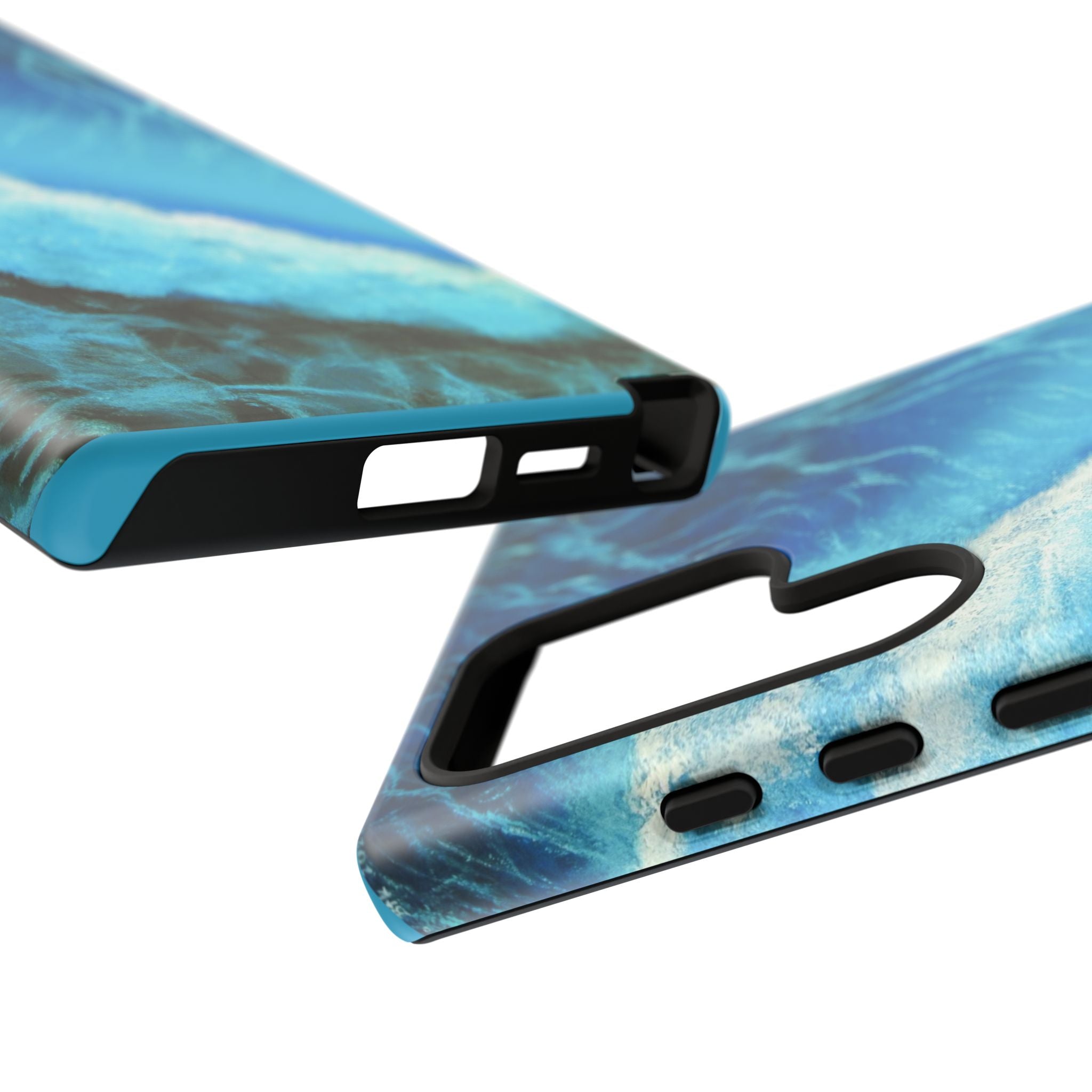 Ocean Wave Tough Phone Case — Blue Sea Water Protective Cover