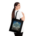Mountain Trek Organic Tote Bag — Vintage Peak Adventure Print