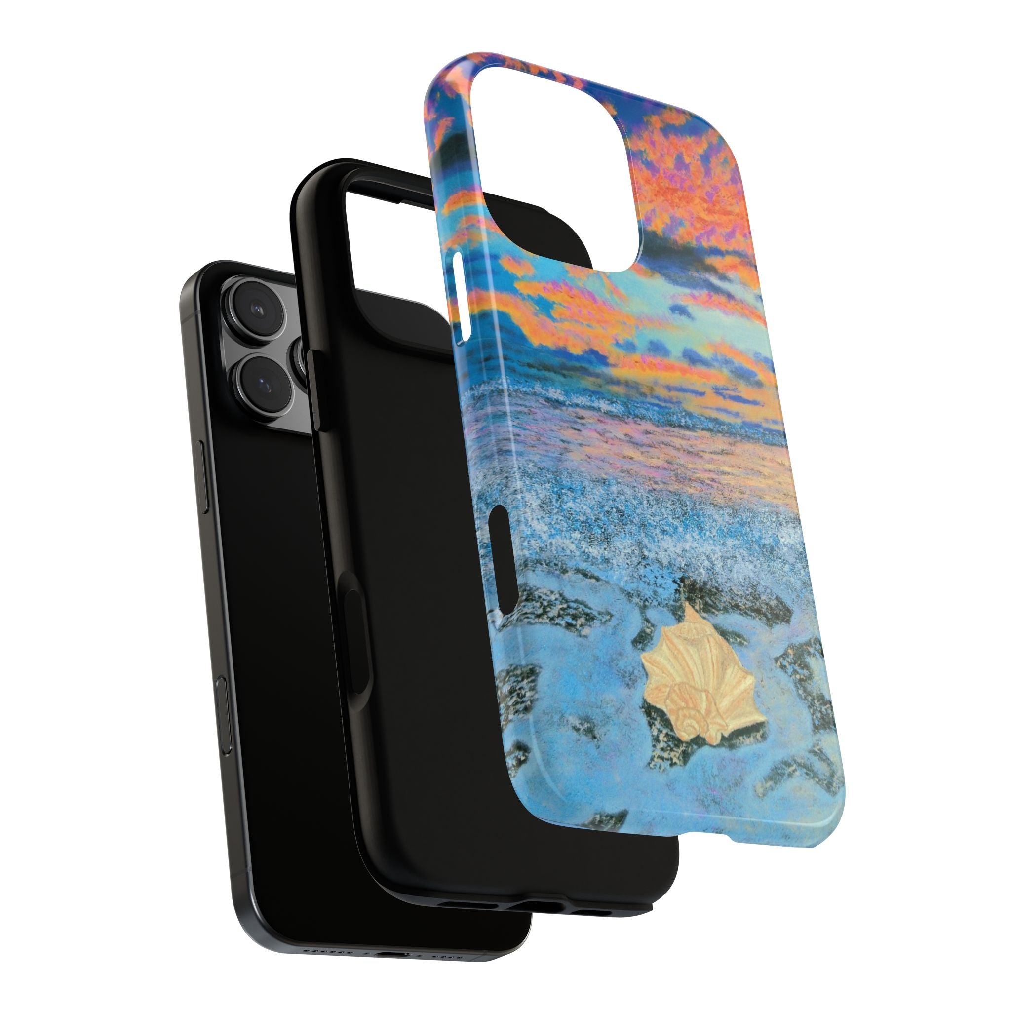 Beach Sunset Phone Case — Tropical Ocean Waves Protective iPhone Cover