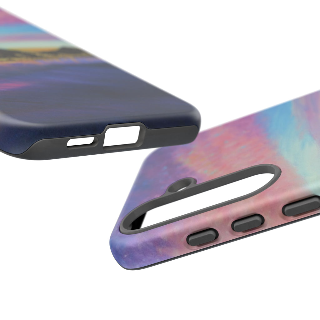 Sunset Mountain Landscape Phone Case — Colorful Sky Tough Case