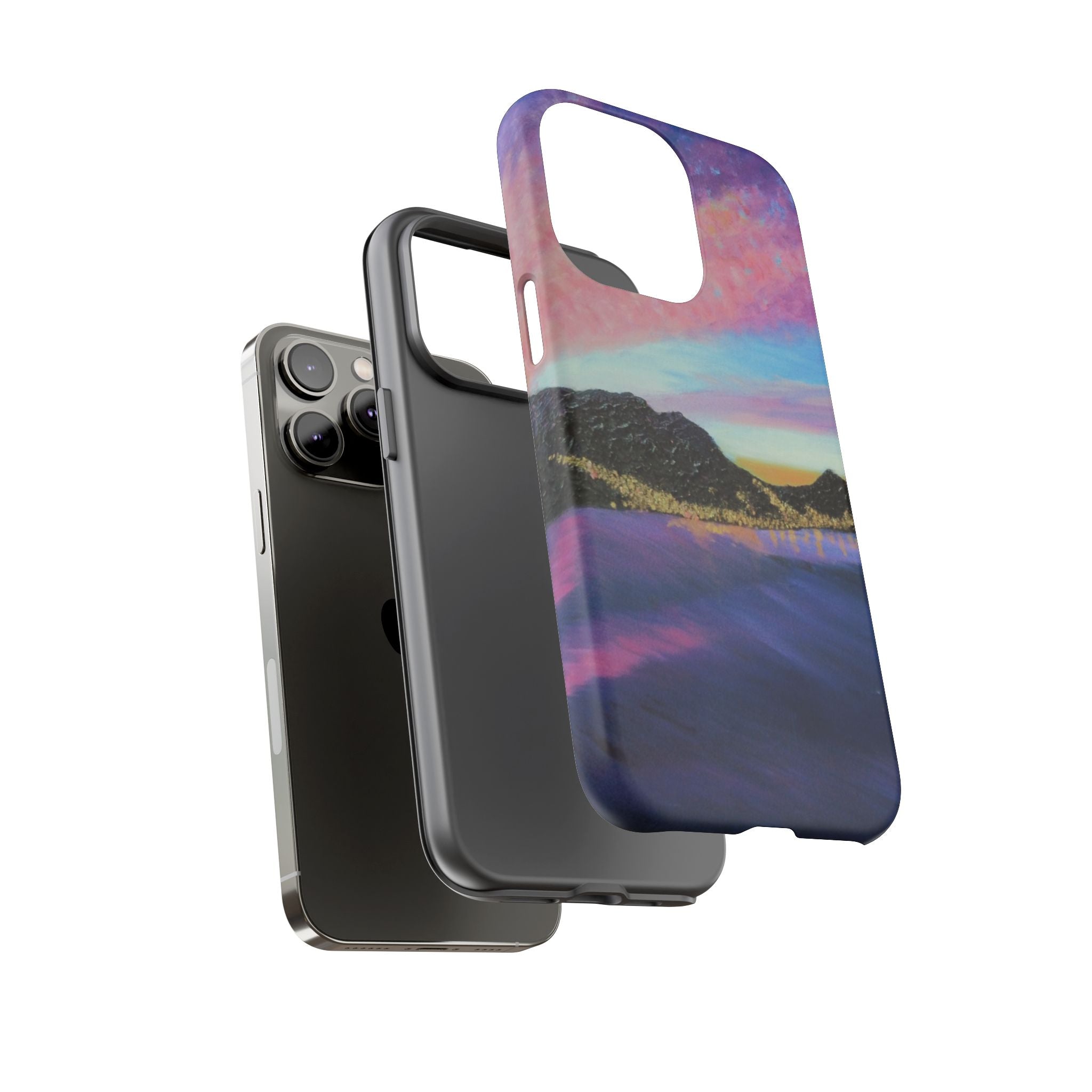 Sunset Mountain Landscape Phone Case — Colorful Sky Tough Case