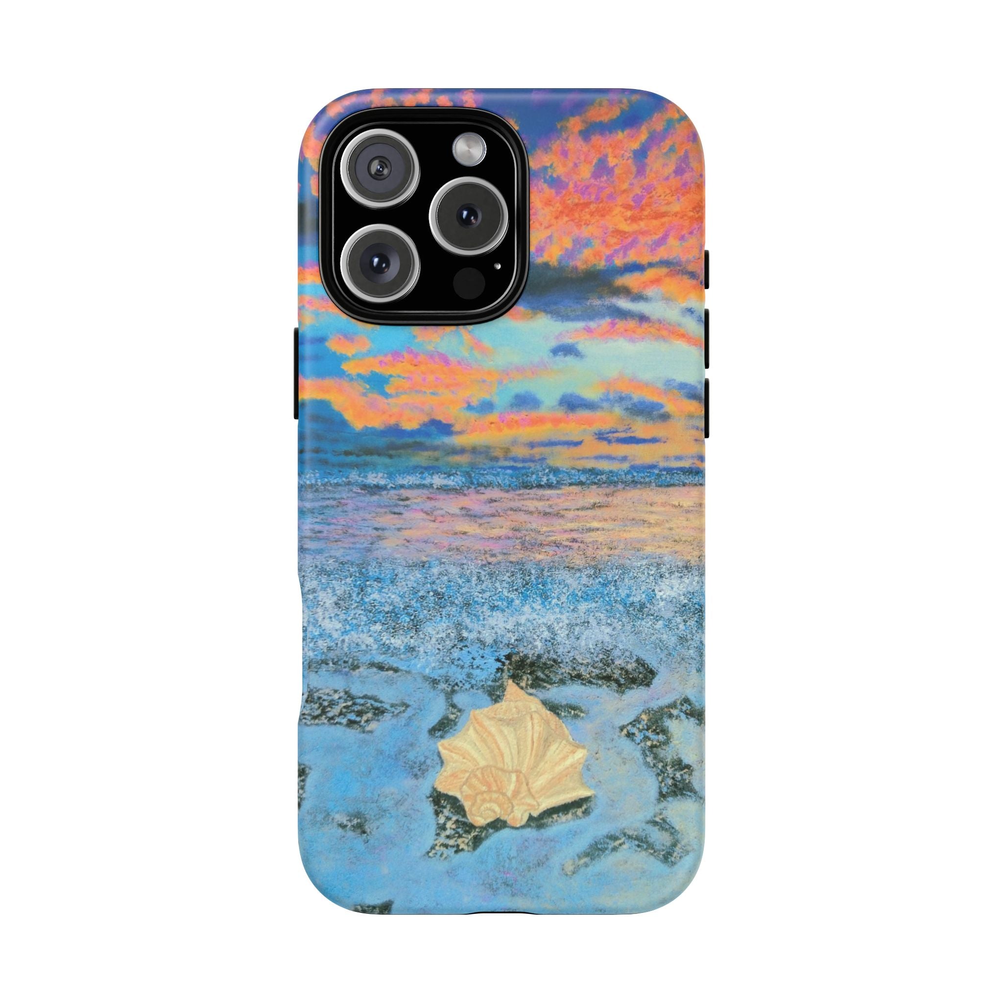 Beach Sunset Phone Case — Tropical Ocean Waves Protective iPhone Cover