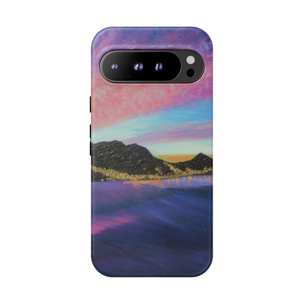 Sunset Mountain Landscape Phone Case — Colorful Sky Tough Case