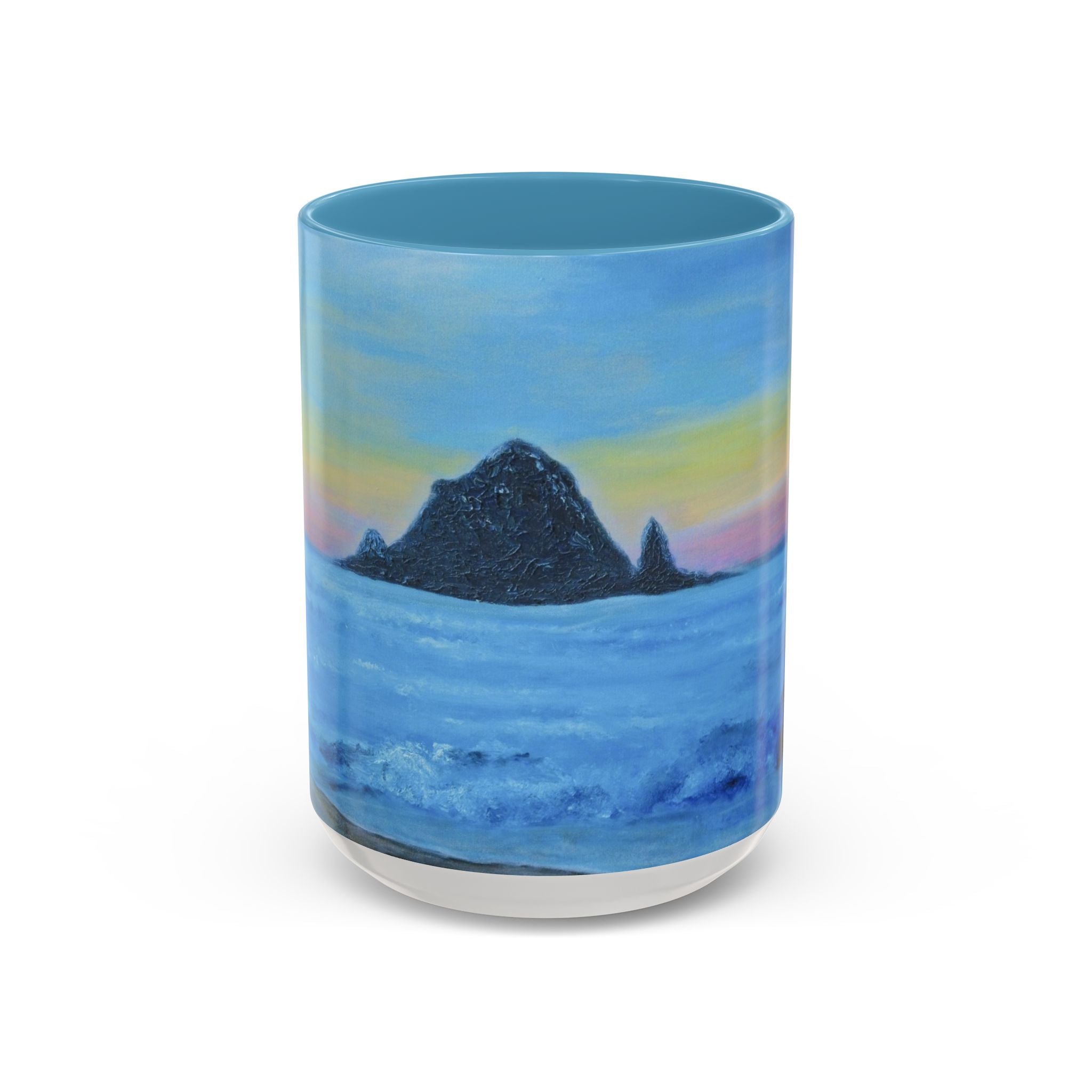 Ocean Sunset Coffee Mug — Scenic Seascape Accent Mug