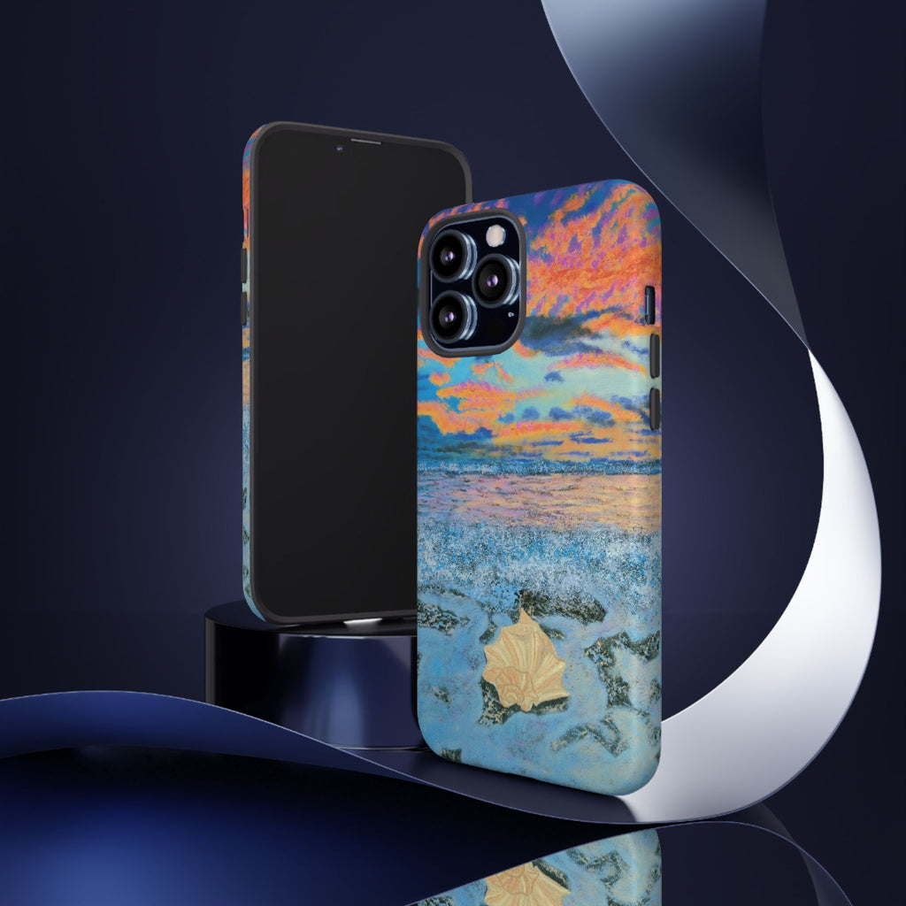 Beach Sunset Phone Case — Tropical Ocean Waves Protective iPhone Cover