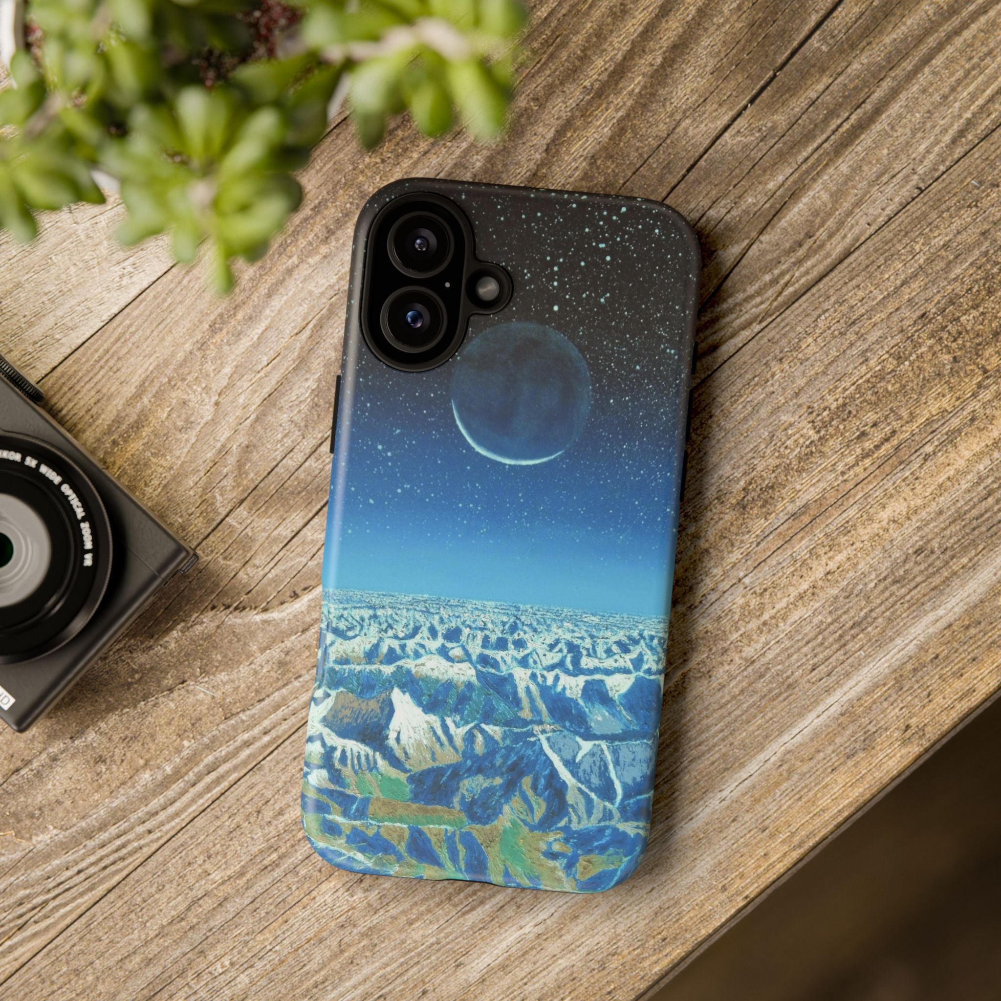 Moon- Himalayas Phone Case — Night Sky Crescent Moon Protective Tough Case