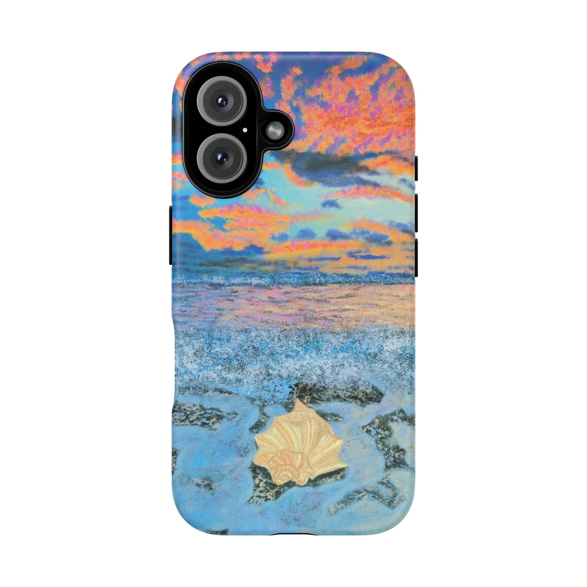 Beach Sunset Phone Case — Tropical Ocean Waves Protective iPhone Cover