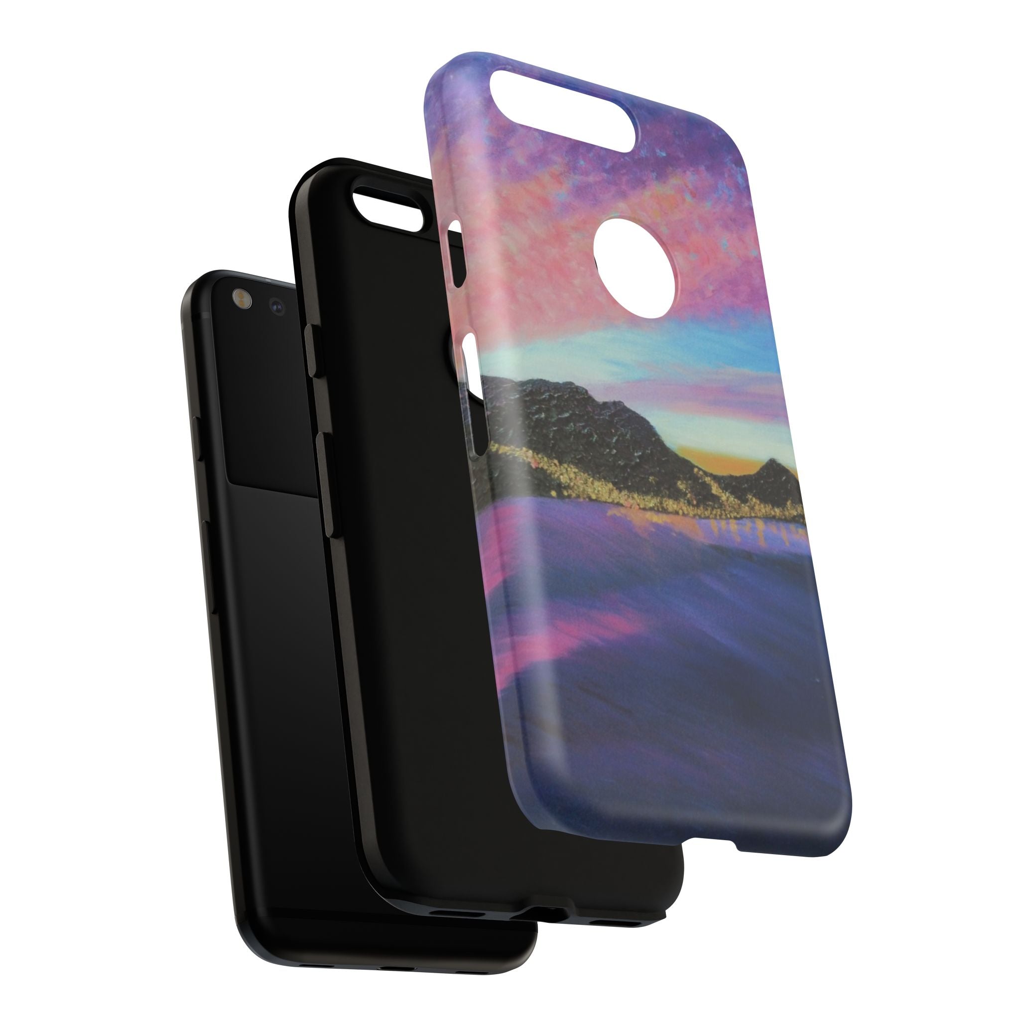 Sunset Mountain Landscape Phone Case — Colorful Sky Tough Case