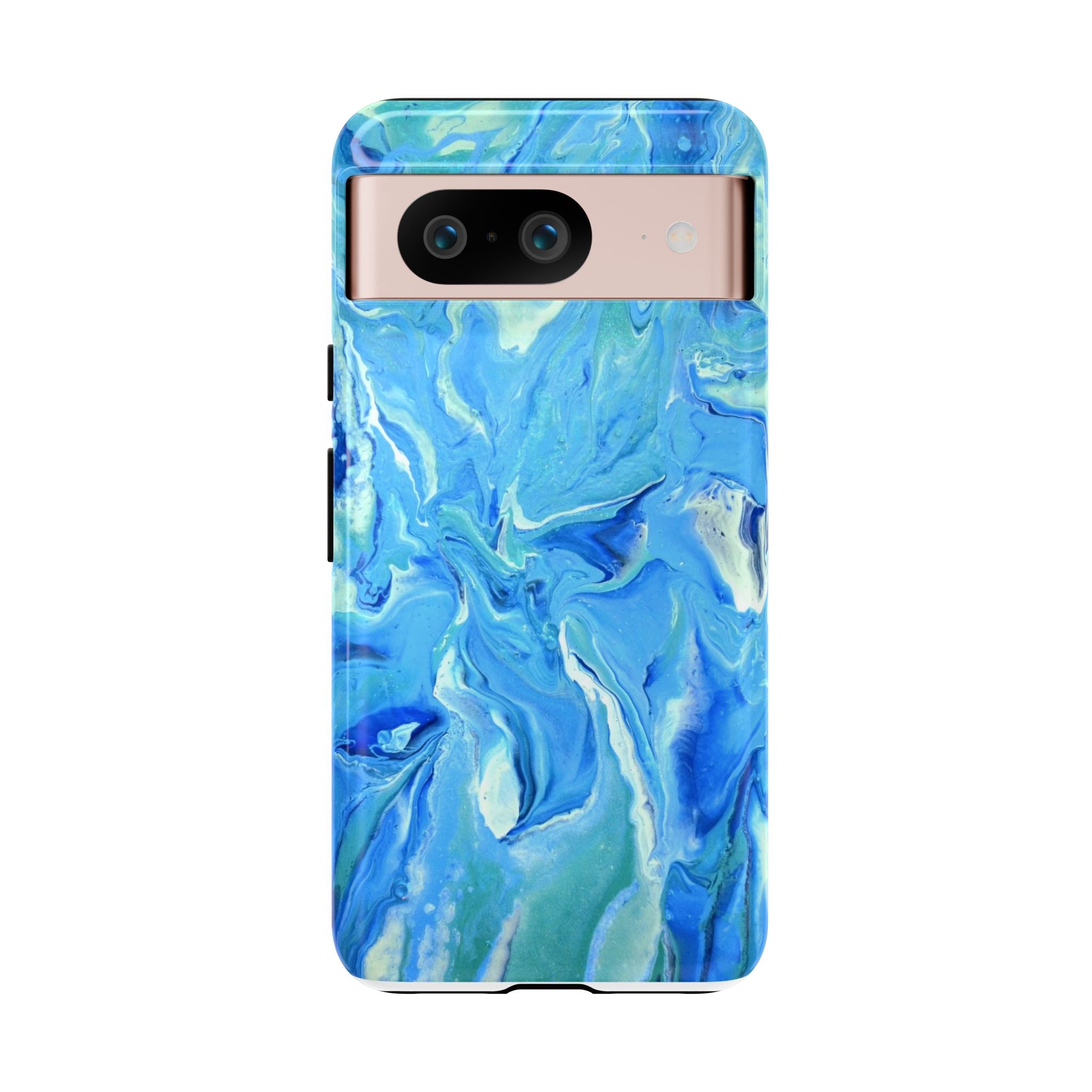 Blue Marble Tough Phone Case — Ocean Swirl Protective iPhone Cover