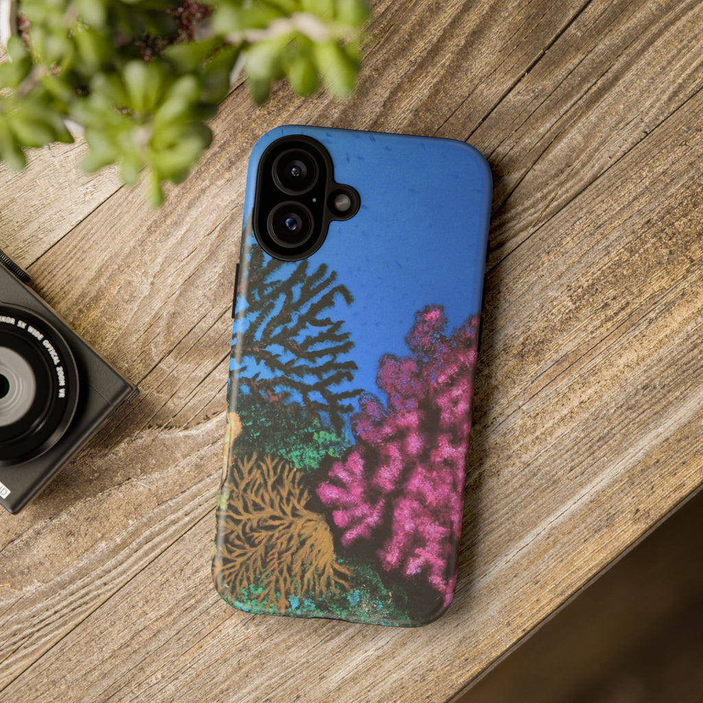 Coral Reef Tough Phone Case — Underwater Ocean Art iPhone Protector