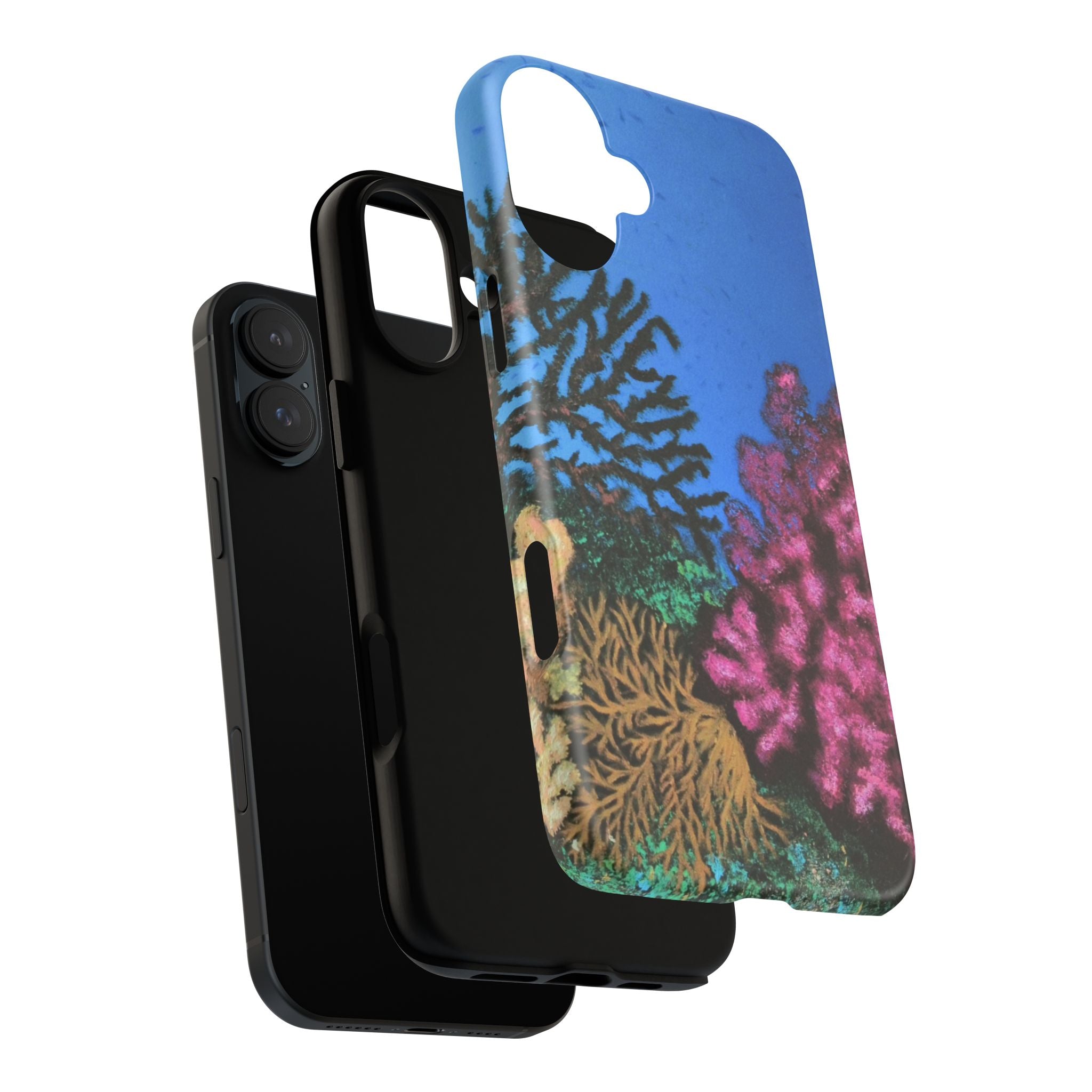 Coral Reef Tough Phone Case — Underwater Ocean Art iPhone Protector