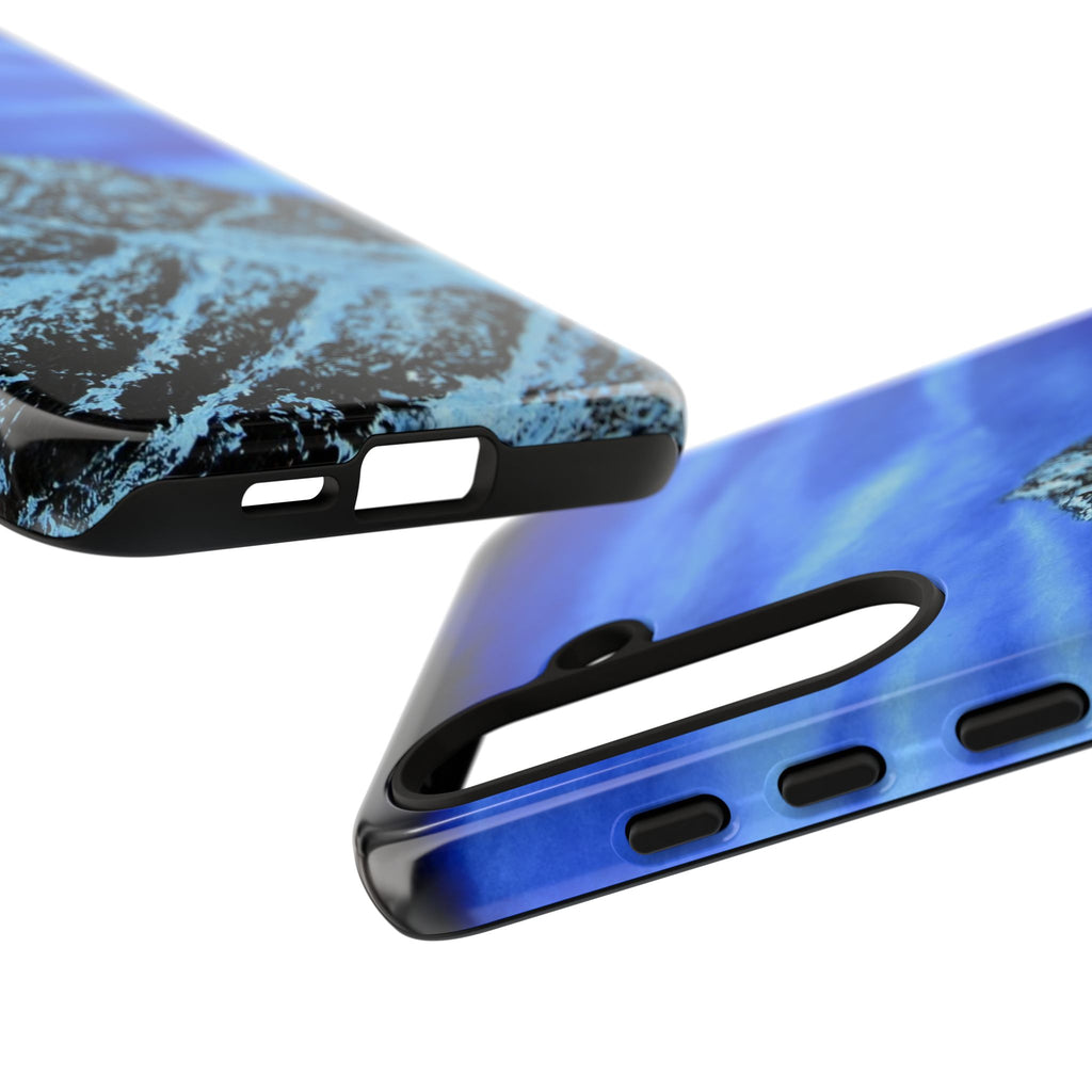 Mountain Peak Blue Tough Phone Case — Rugged Protective iPhone Cover