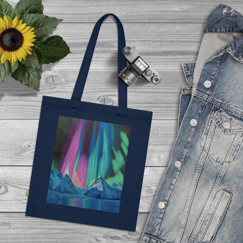 Tote Bag — Aurora Night Mountain Organic Cotton Tote