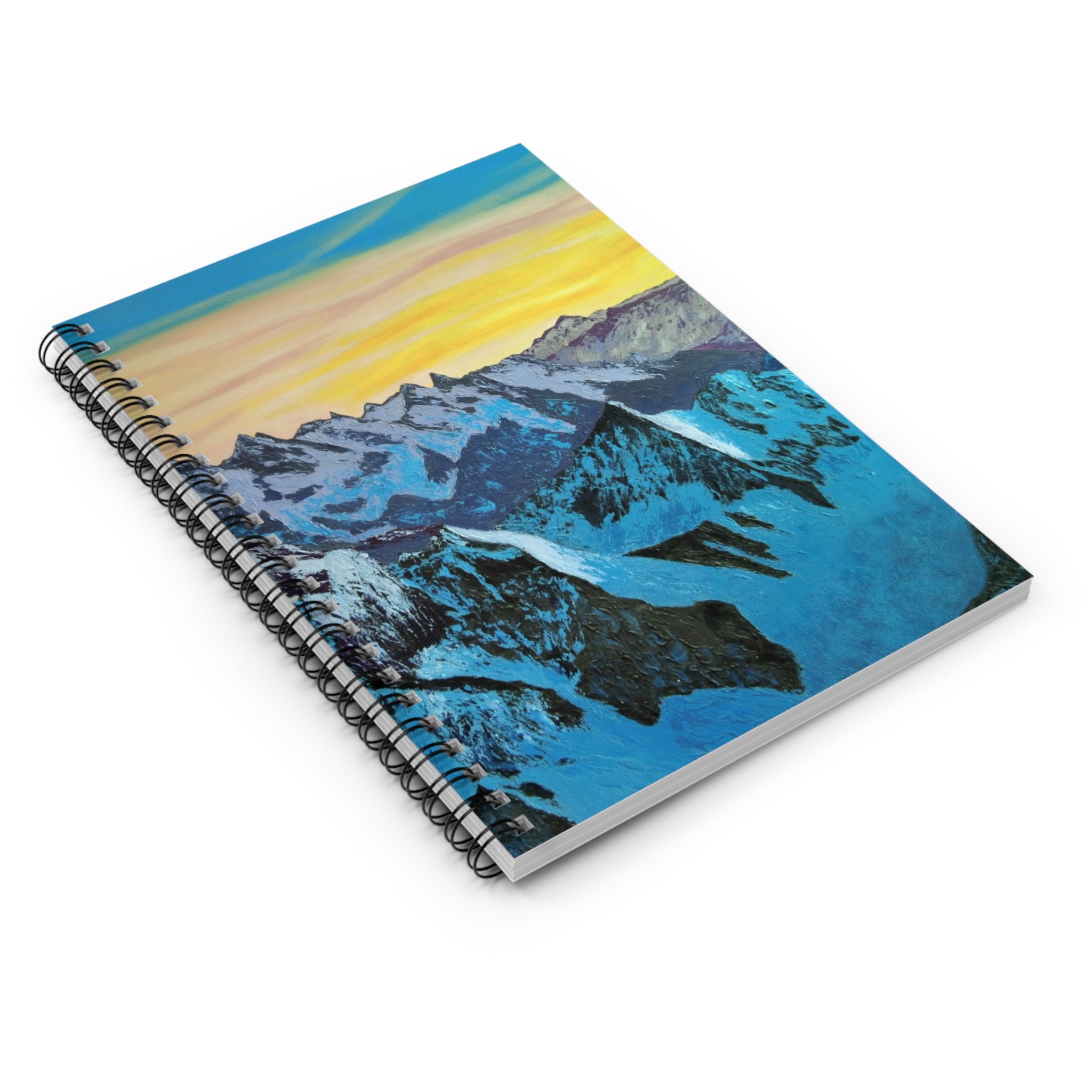 Mountain Sunrise Spiral Notebook — Ruled Travel Journal