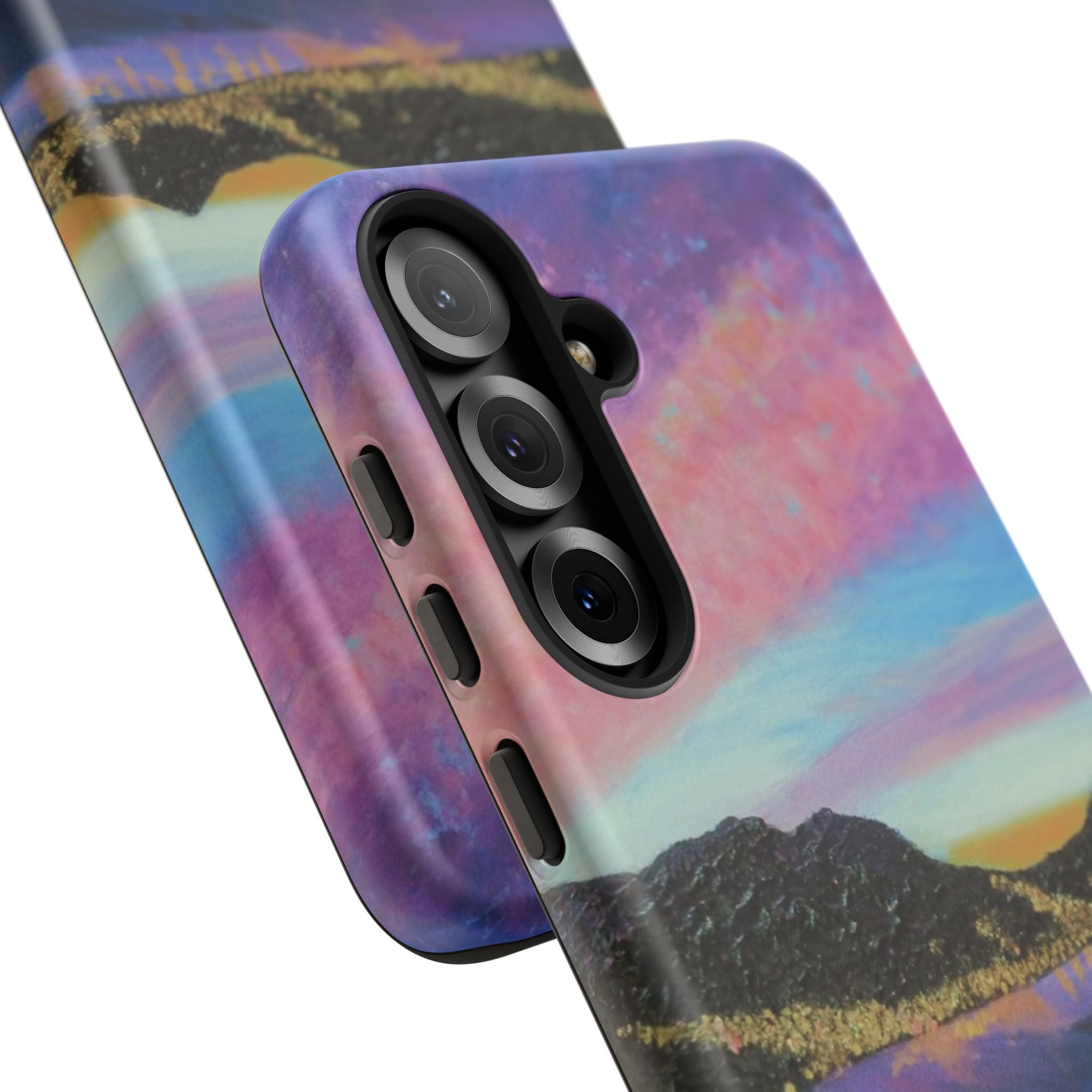 Sunset Mountain Landscape Phone Case — Colorful Sky Tough Case