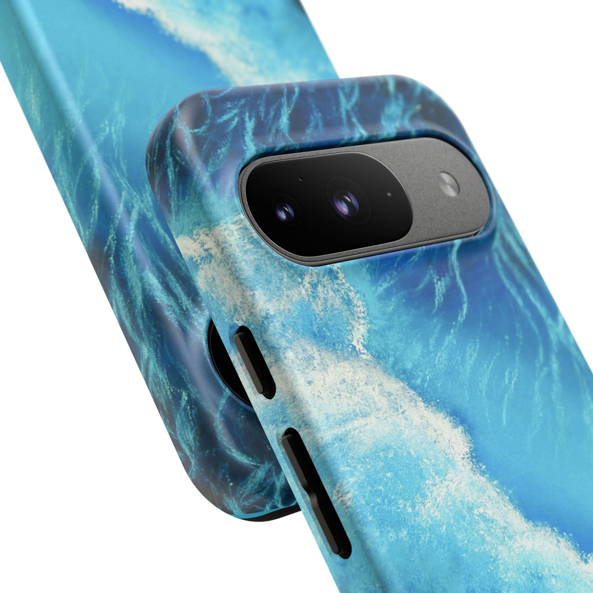Ocean Wave Tough Phone Case — Blue Sea Water Protective Cover