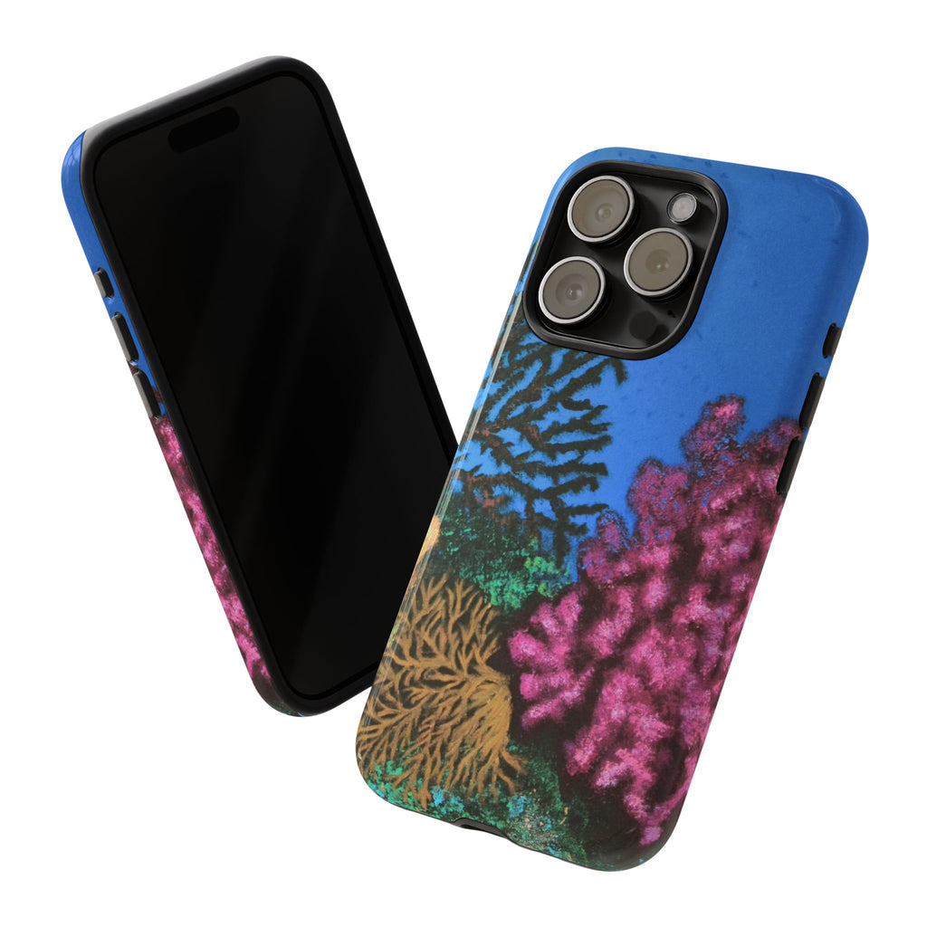 Coral Reef Tough Phone Case — Underwater Ocean Art iPhone Protector