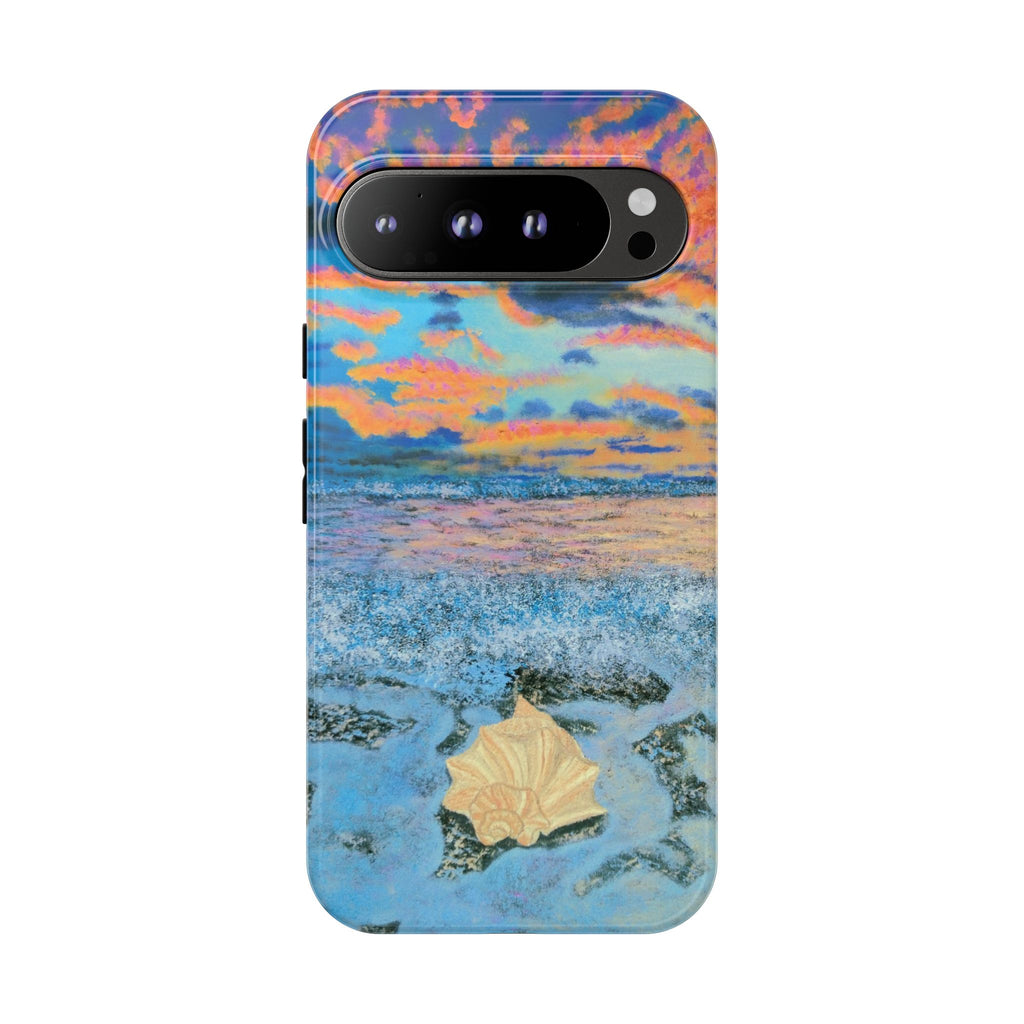 Beach Sunset Phone Case — Tropical Ocean Waves Protective iPhone Cover