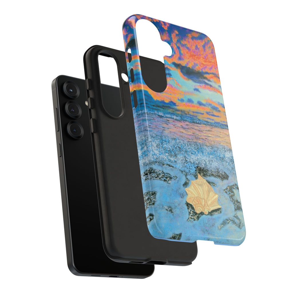 Beach Sunset Phone Case — Tropical Ocean Waves Protective iPhone Cover