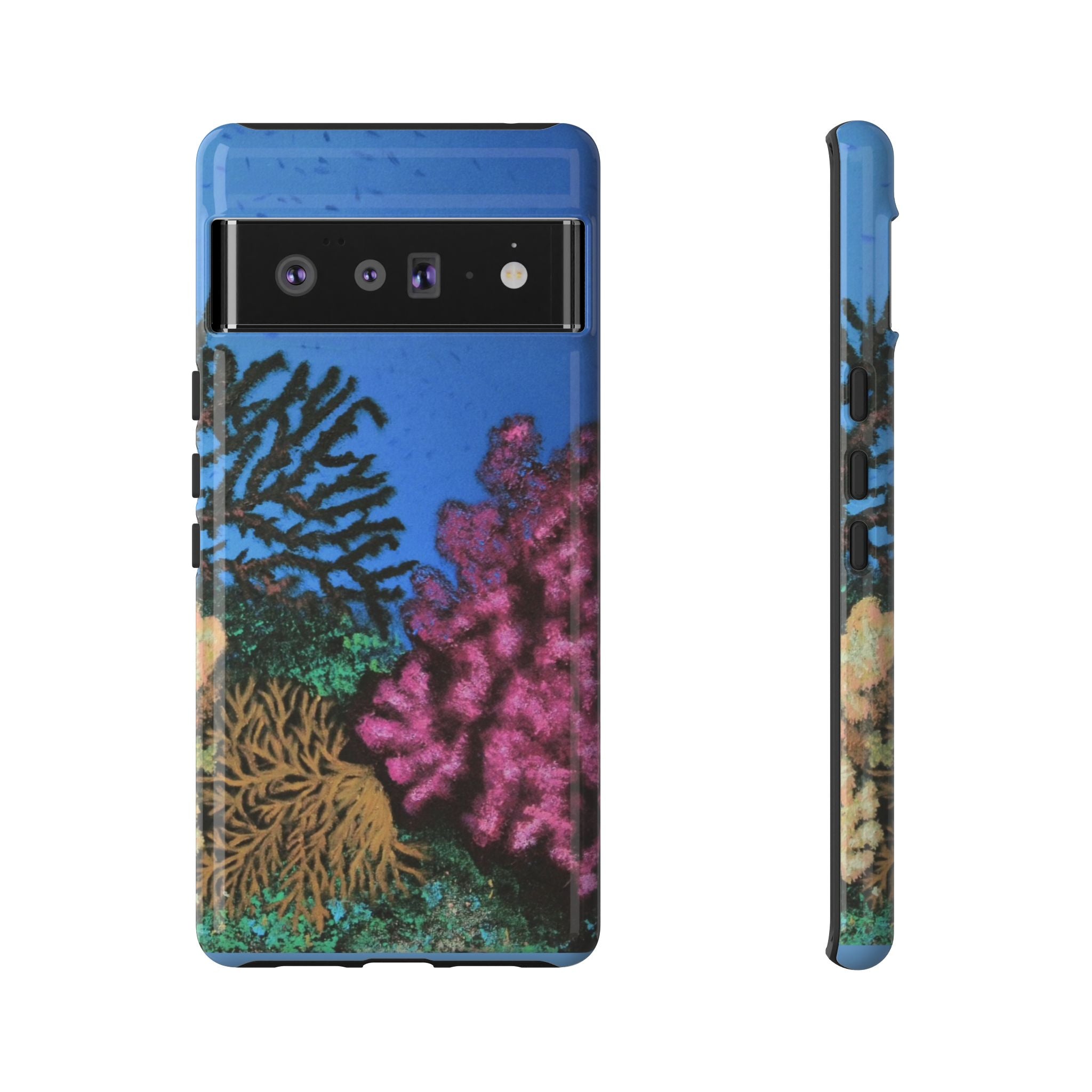 Coral Reef Tough Phone Case — Underwater Ocean Art iPhone Protector