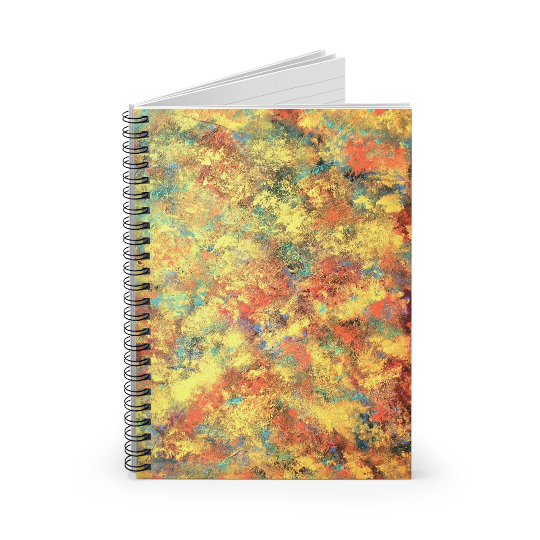 Autumn Abstract Spiral Notebook — Ruled Lined Journal for Notes & Sketches