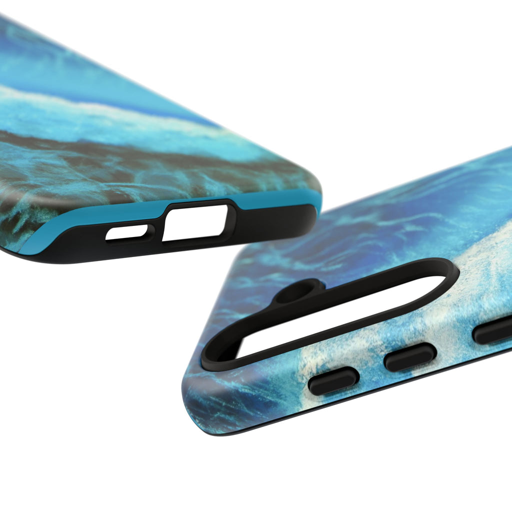 Ocean Wave Tough Phone Case — Blue Sea Water Protective Cover