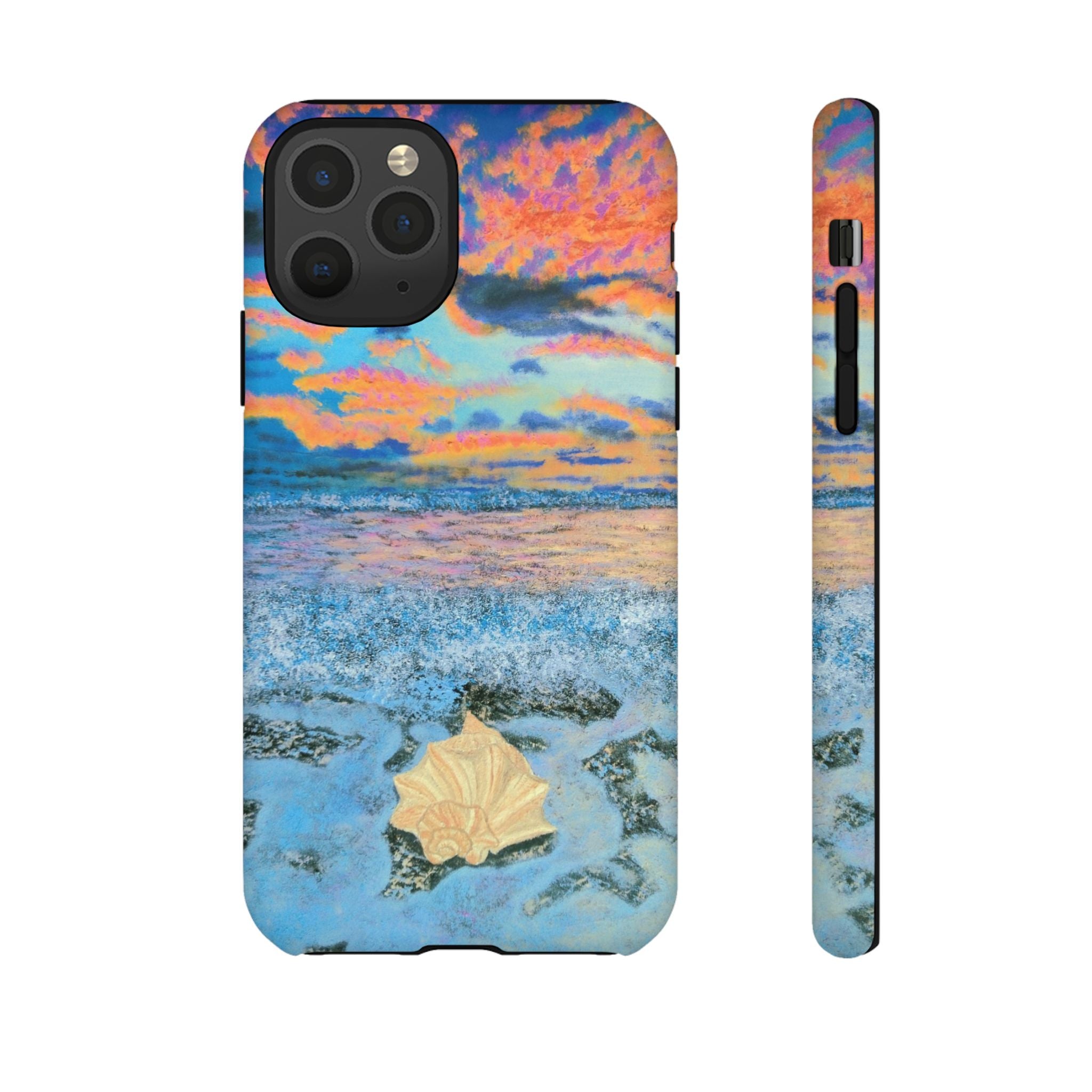 Beach Sunset Phone Case — Tropical Ocean Waves Protective iPhone Cover
