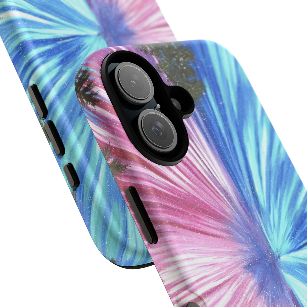 Phone Case — Pink & Blue Burst Tough Protective Case