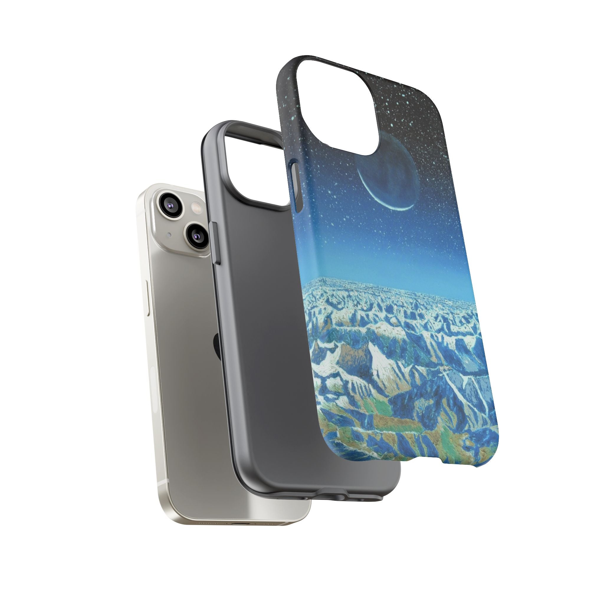 Moon- Himalayas Phone Case — Night Sky Crescent Moon Protective Tough Case