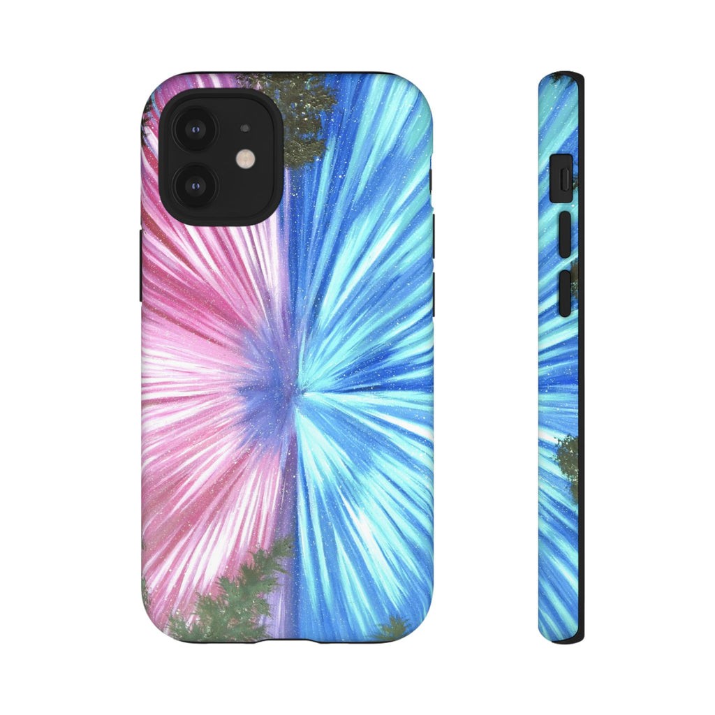Phone Case — Pink & Blue Burst Tough Protective Case