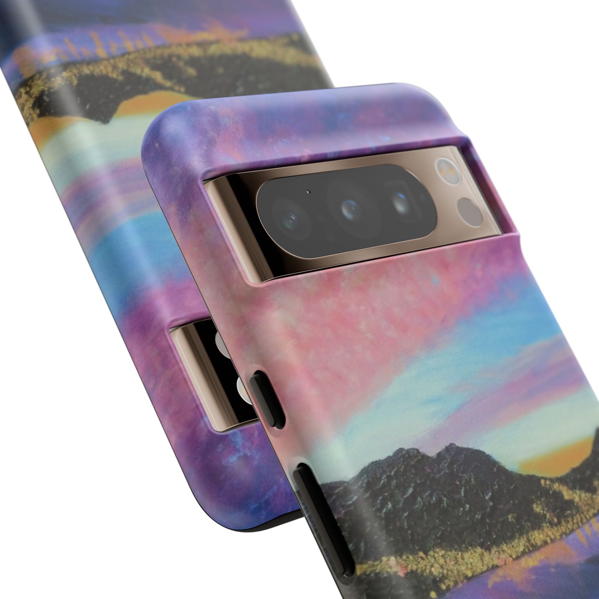 Sunset Mountain Landscape Phone Case — Colorful Sky Tough Case