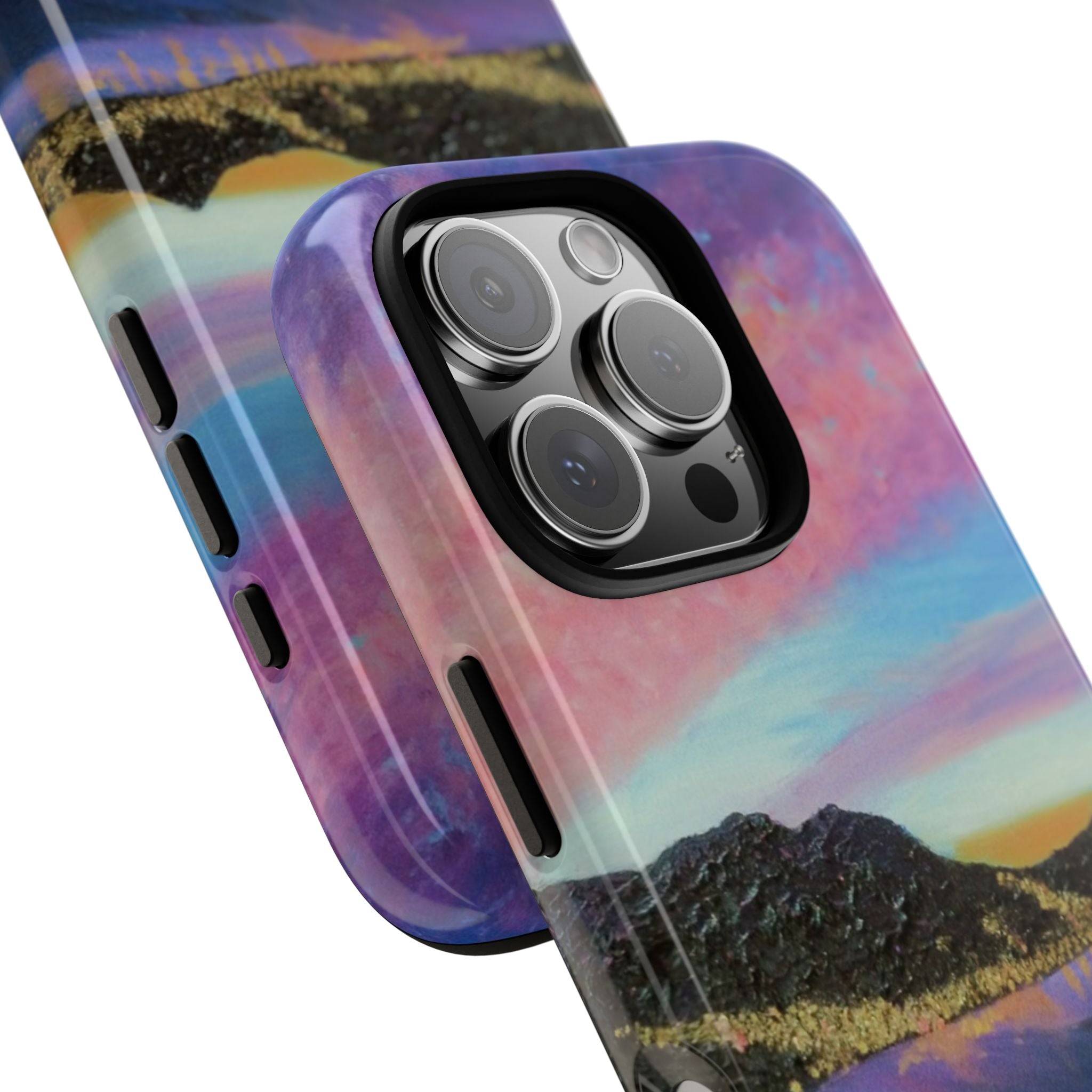Sunset Mountain Landscape Phone Case — Colorful Sky Tough Case