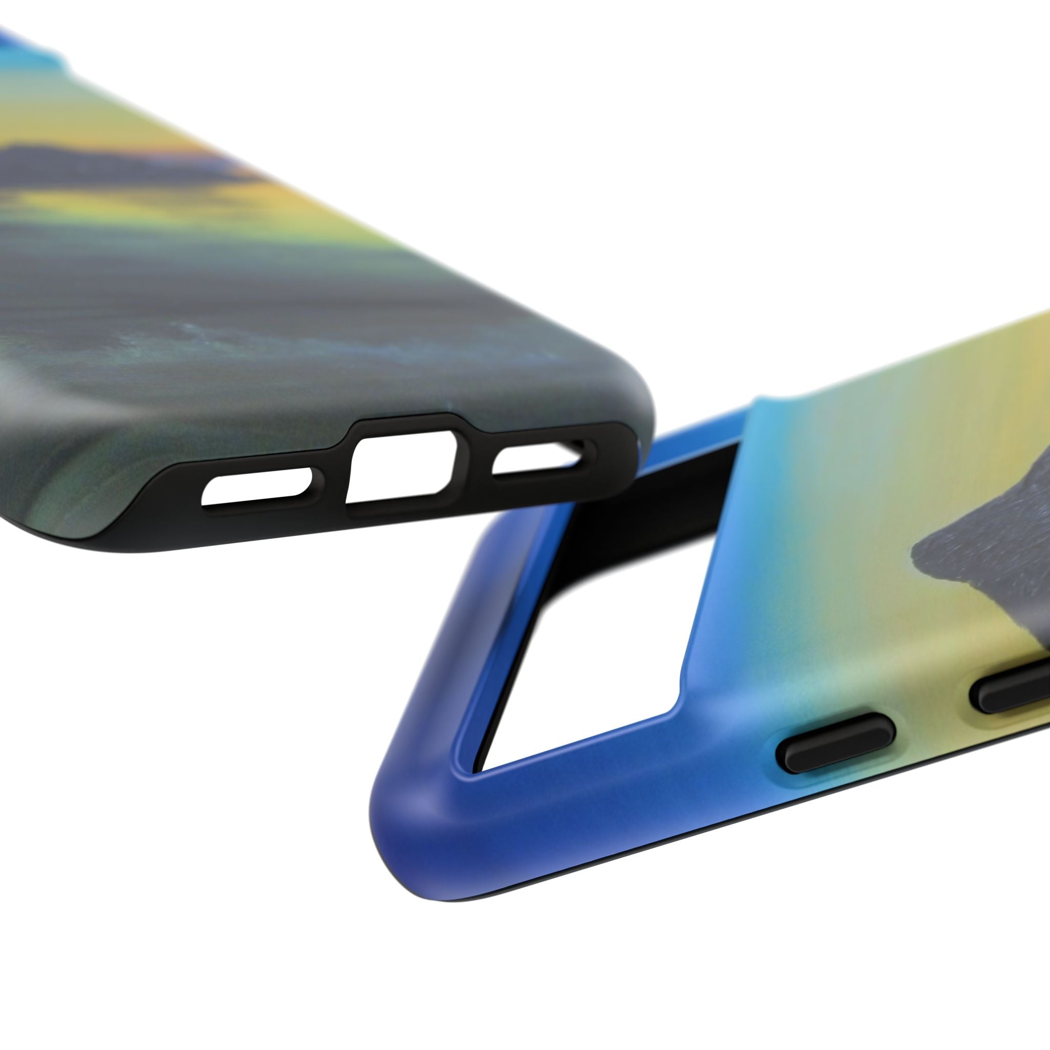 Sunset Cove Phone Case — Durable Protective Tough Case with Tranquil Beach Landscape