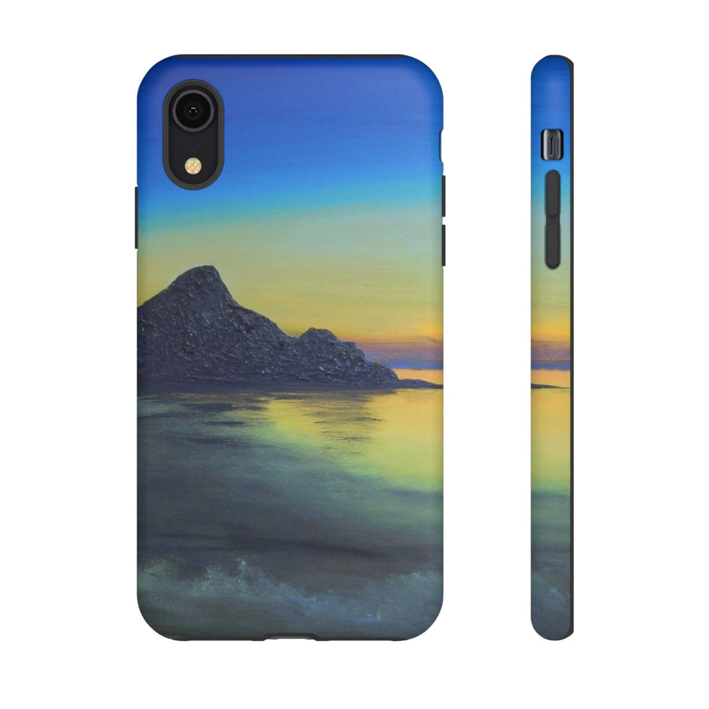 Sunset Cove Phone Case — Durable Protective Tough Case with Tranquil Beach Landscape